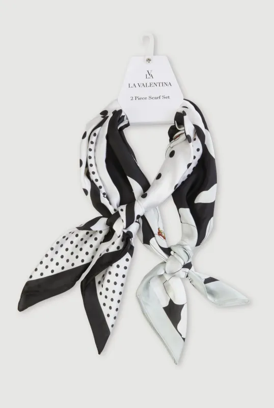 Printed Patterned Multiway Scarf 2 Piece Set sold by Rainbow