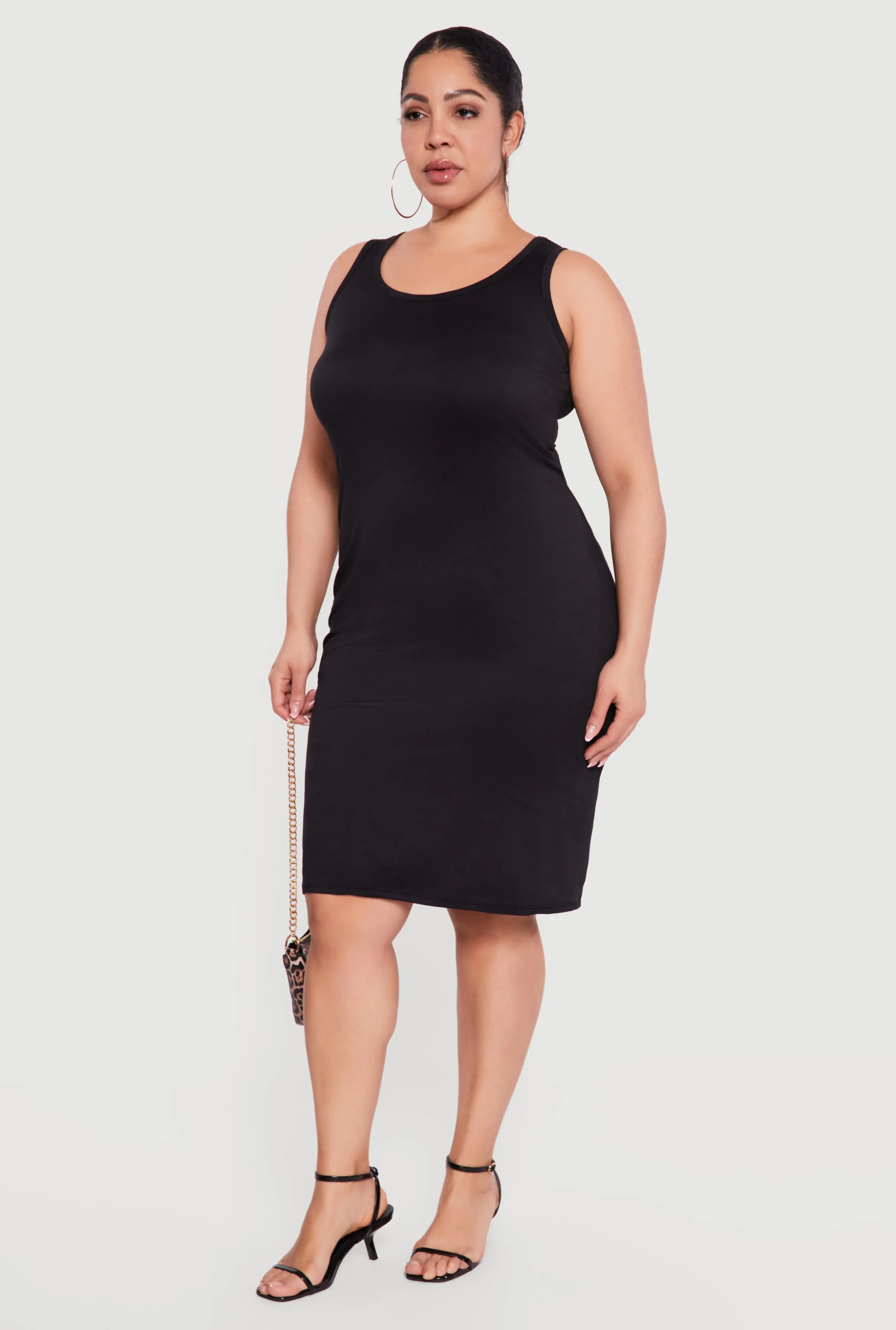 Plus Size Scoop Neck Tank Midi Dress sold by Rainbow product image thumbnail 2