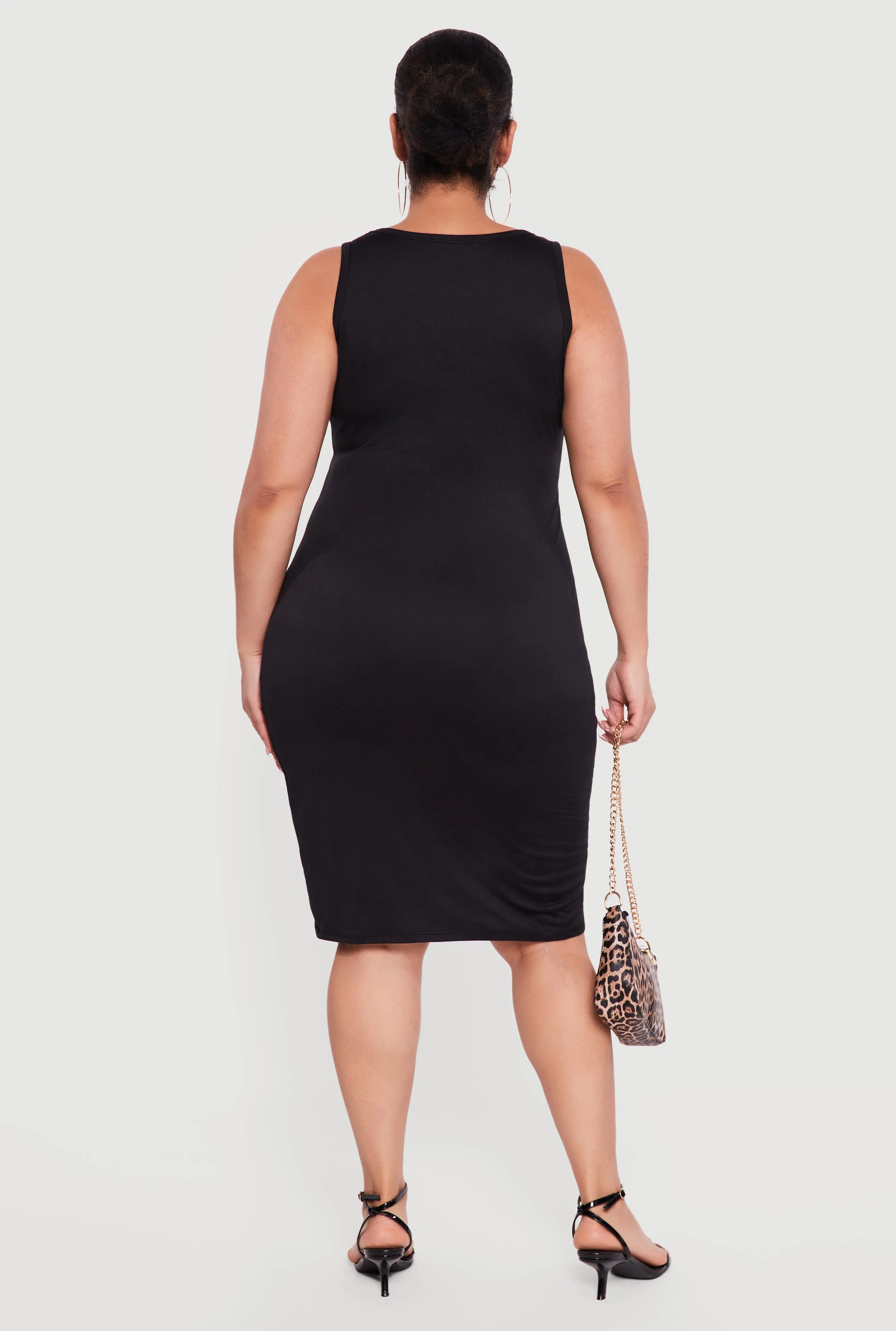 Plus Size Scoop Neck Tank Midi Dress sold by Rainbow product image thumbnail 3