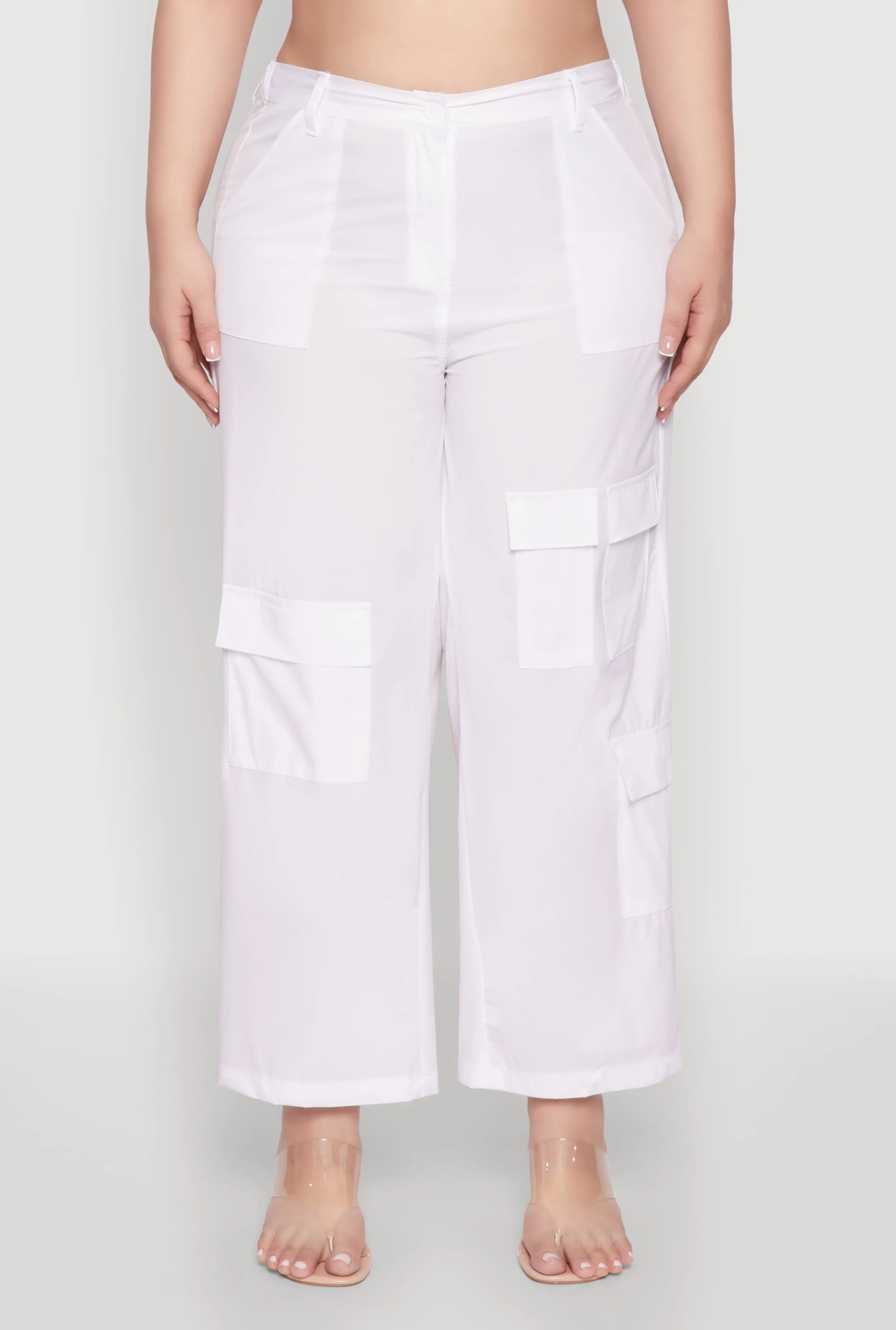 Plus Size Straight Leg Cargo Pants sold by Rainbow product image thumbnail 3