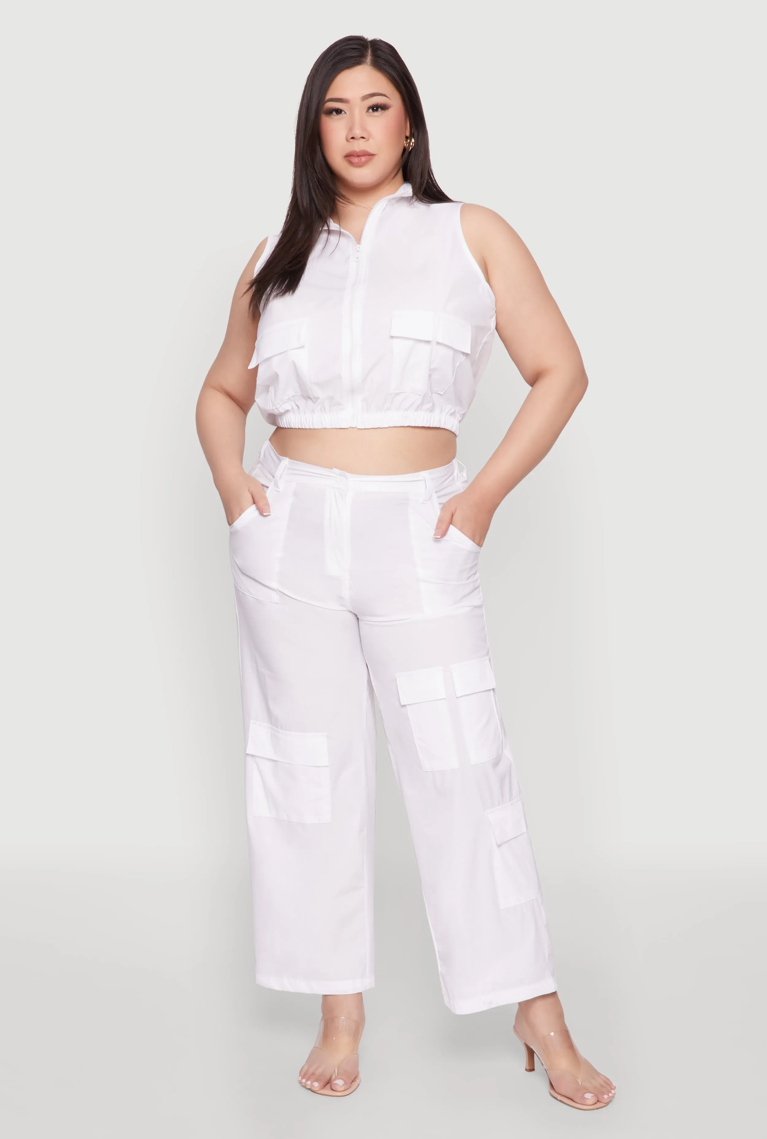 Plus Size Straight Leg Cargo Pants sold by Rainbow product image thumbnail 2