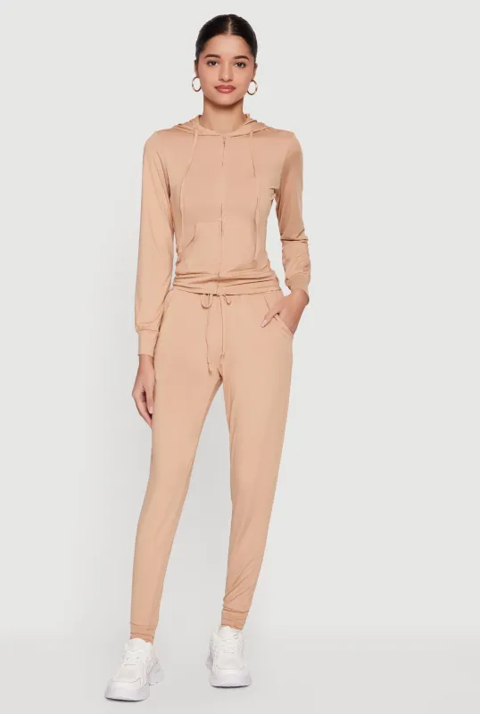 Trendy Mid Rise Drawstring Waist Joggers sold by Rainbow