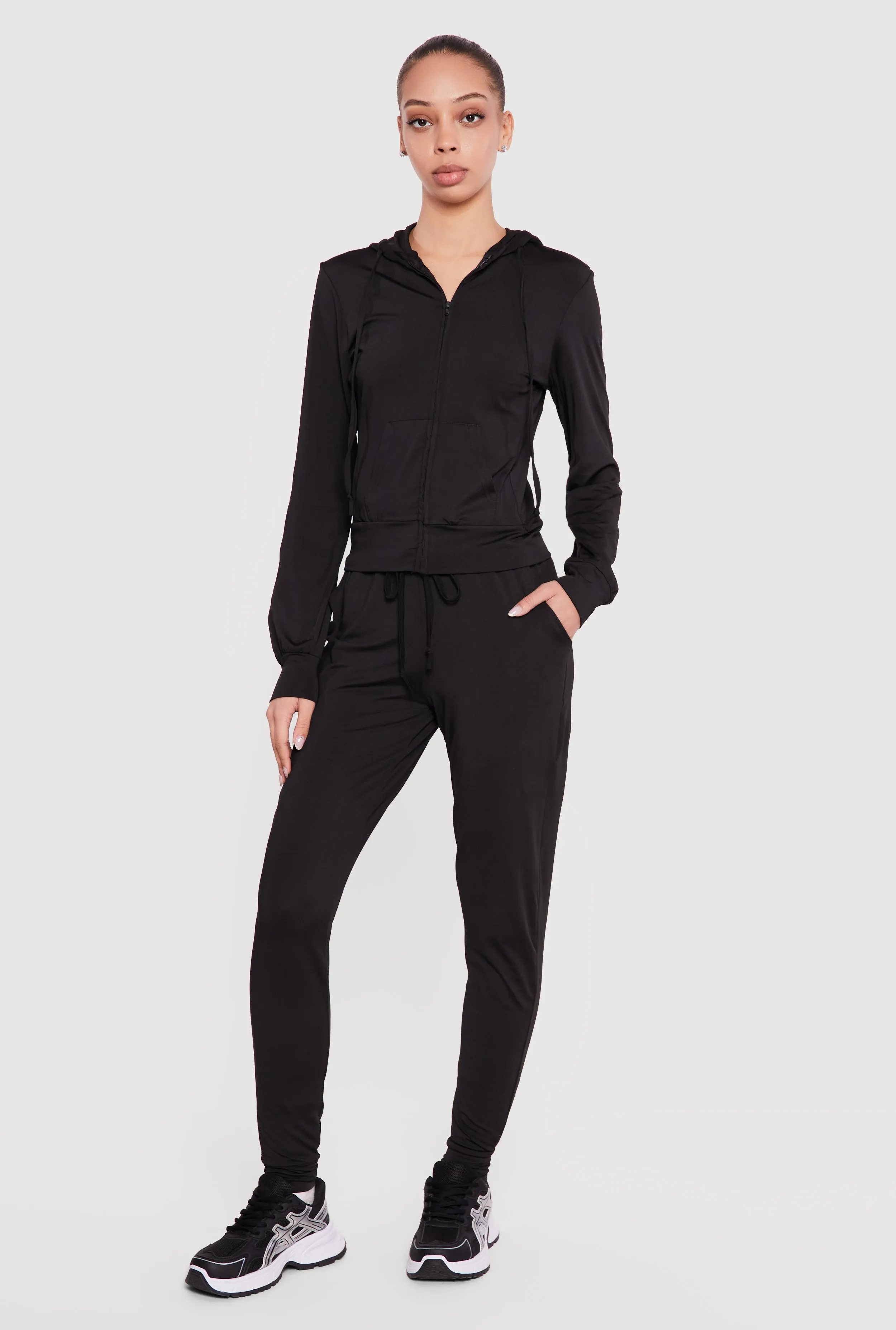 Trendy Mid Rise Drawstring Waist Joggers sold by Rainbow product image thumbnail 3