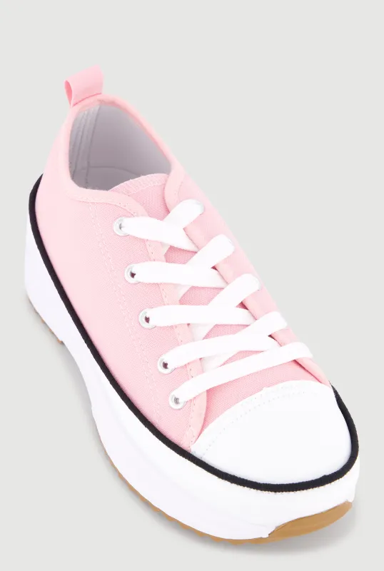 Chunky Platform Canvas Sneakers sold by Rainbow