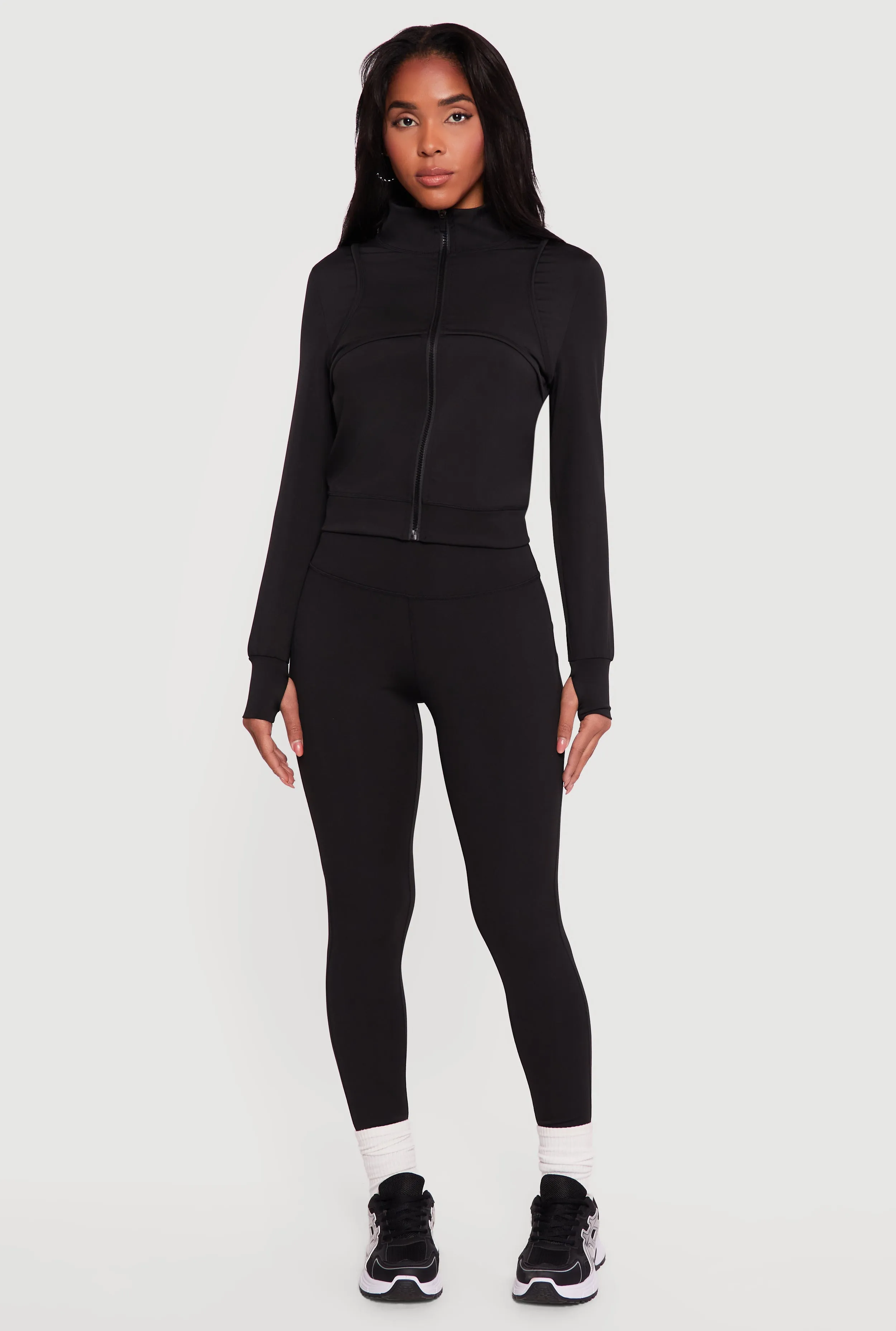 Solid High Waisted Active Leggings sold by Rainbow product image thumbnail 2