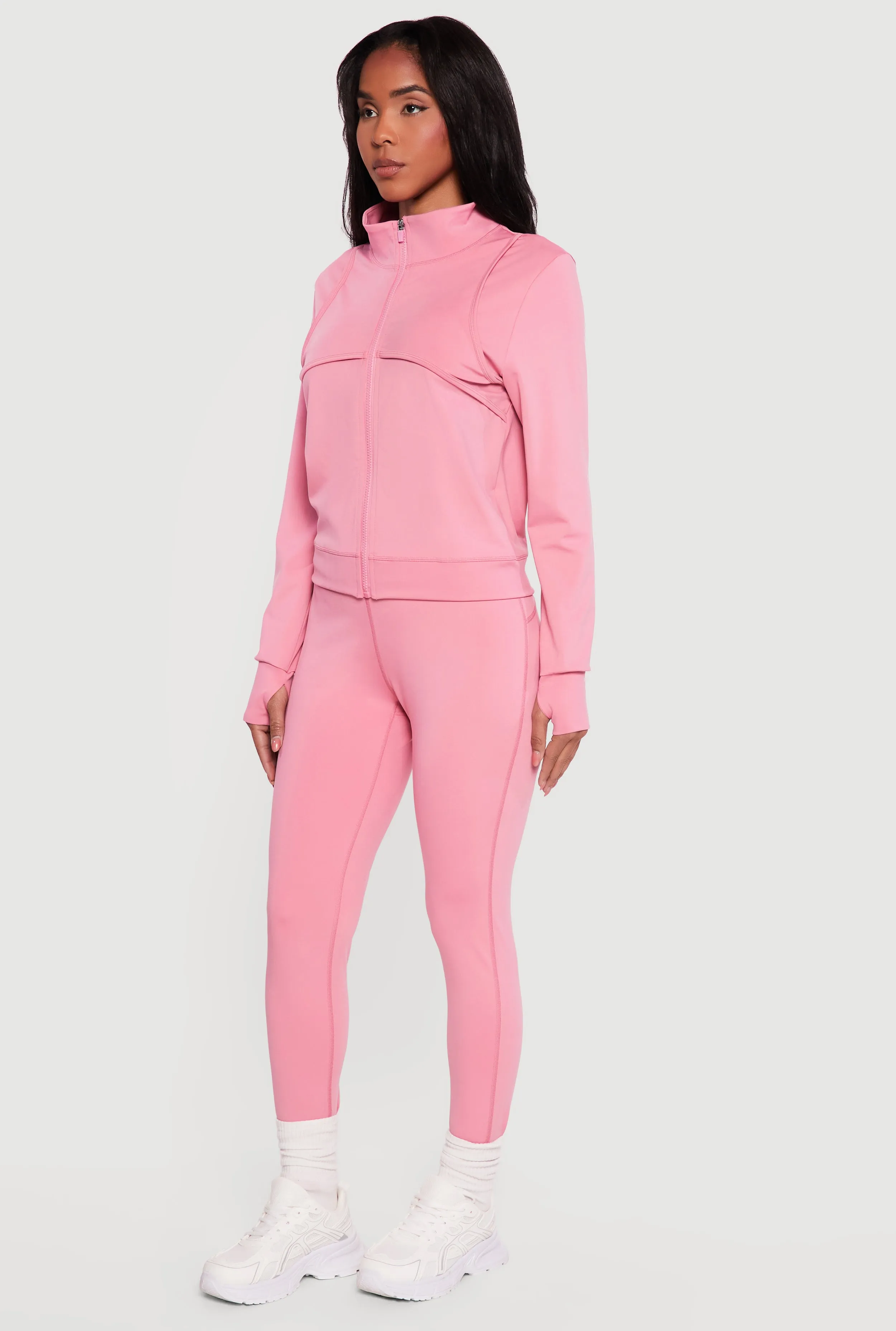 Solid High Waisted Active Leggings sold by Rainbow product image thumbnail 2