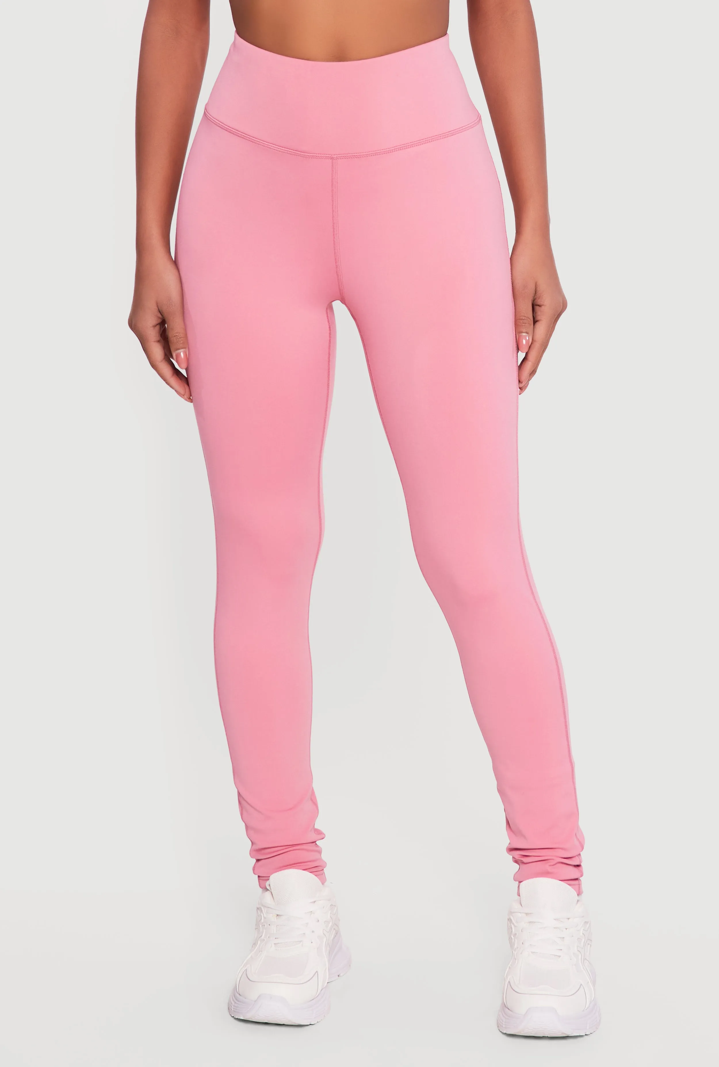 Solid High Waisted Active Leggings sold by Rainbow product image thumbnail 3