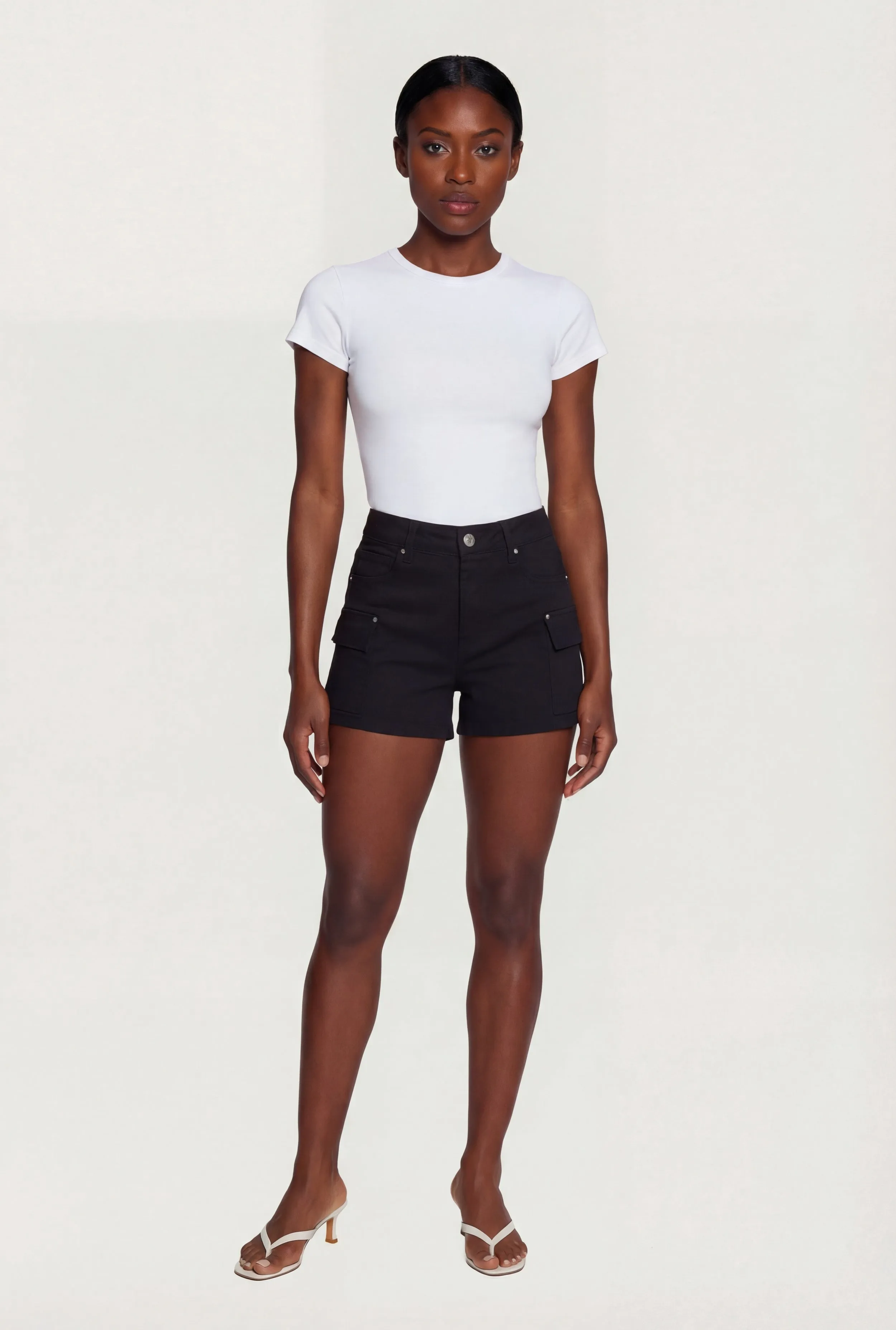 WAX Solid Twill Cargo Shorts sold by Rainbow