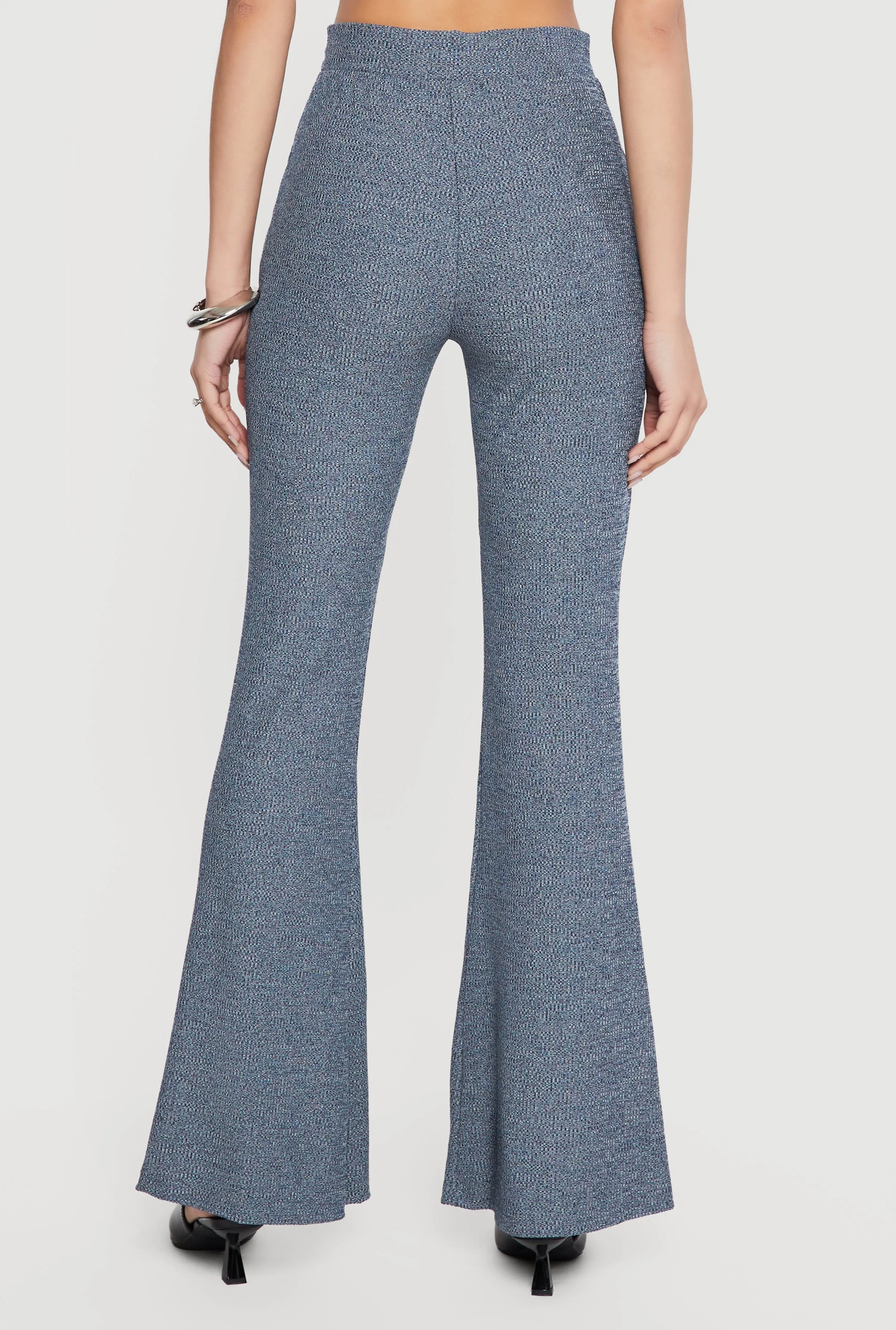 Rib Knit High Waisted Flare Pants sold by Rainbow product image thumbnail 5