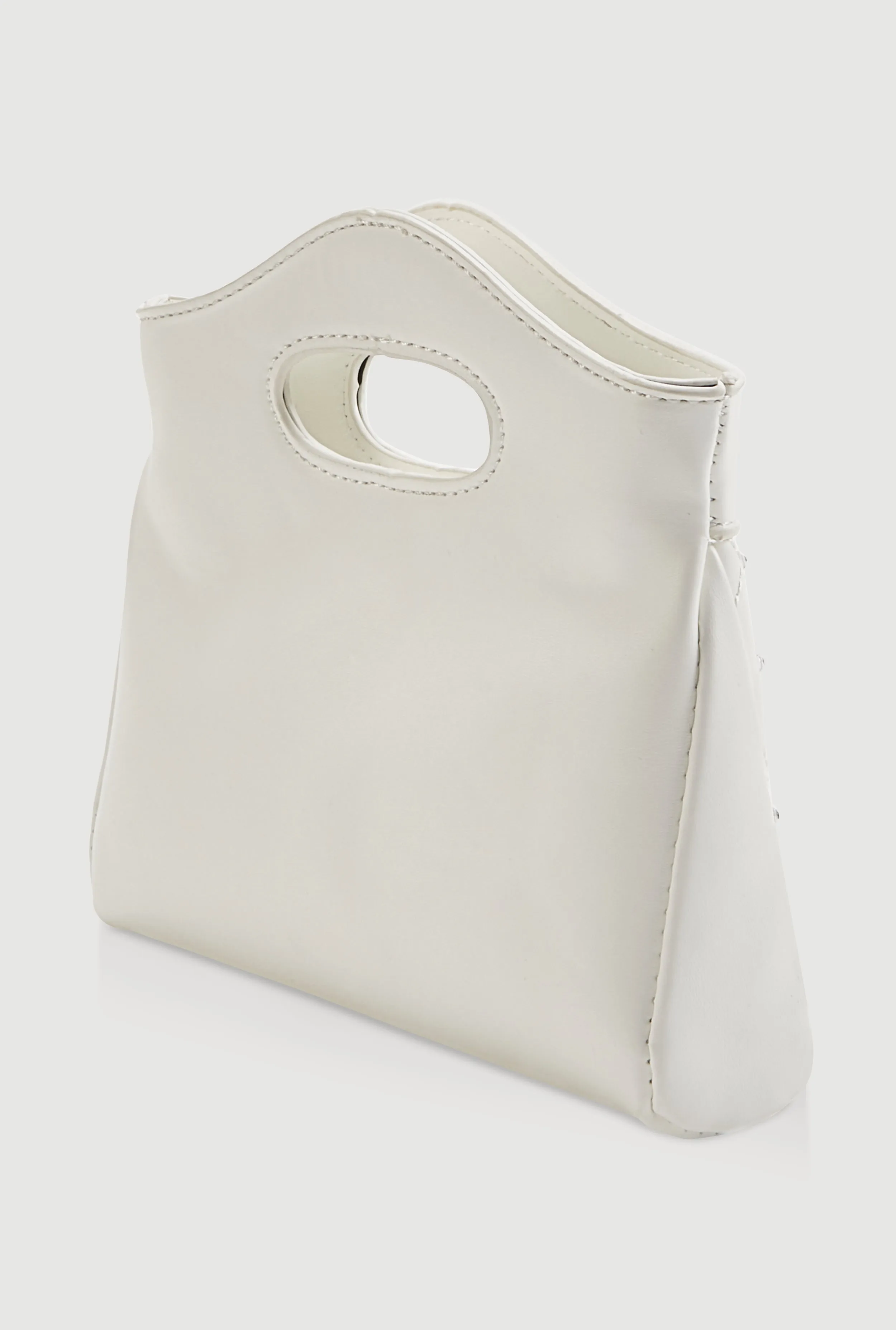 Rhinestone Bow Detail Crossbody Faux Leather Bag sold by Rainbow product image thumbnail 5