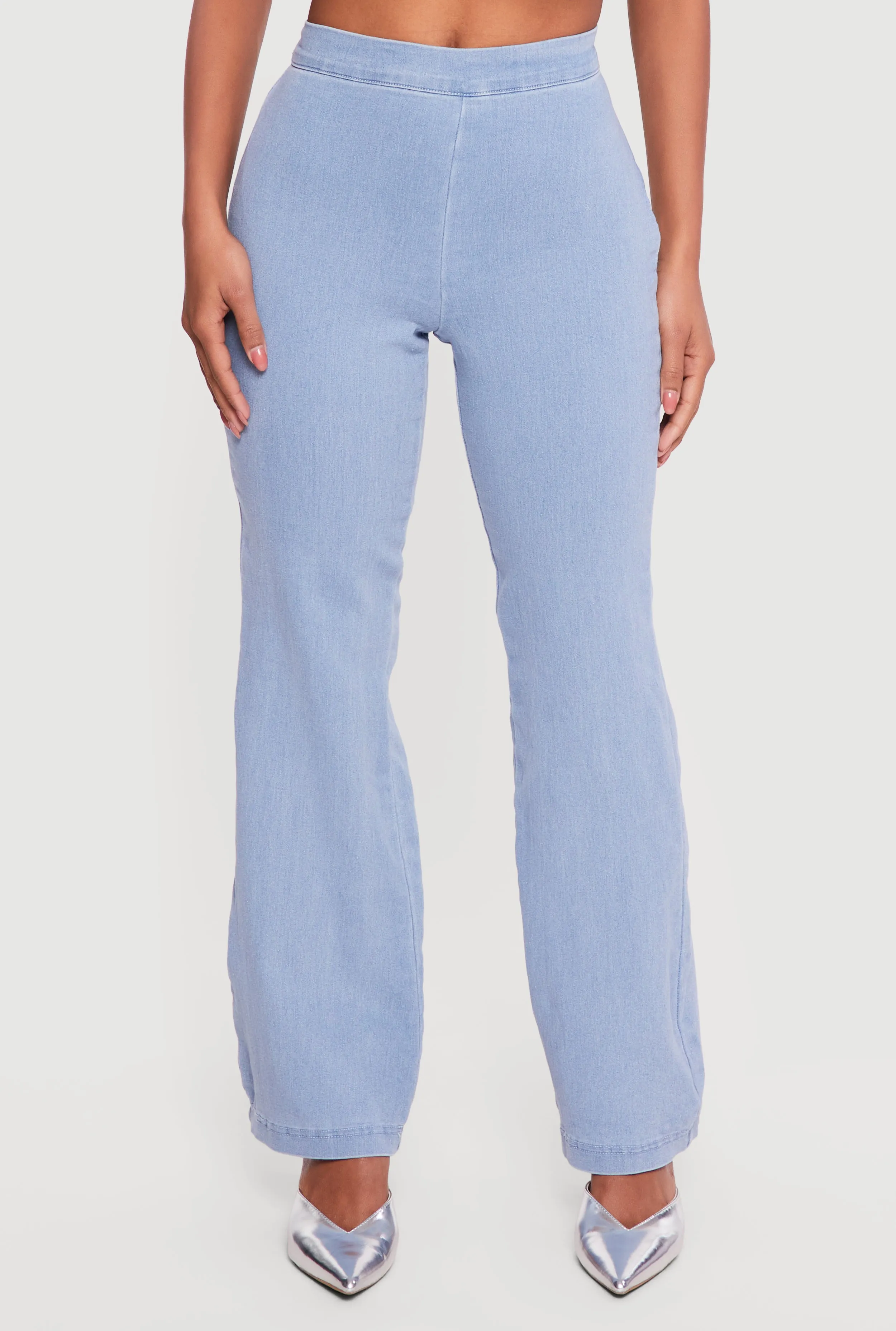 Denim High Waisted Side Zip Bootcut Jeans sold by Rainbow product image thumbnail 3