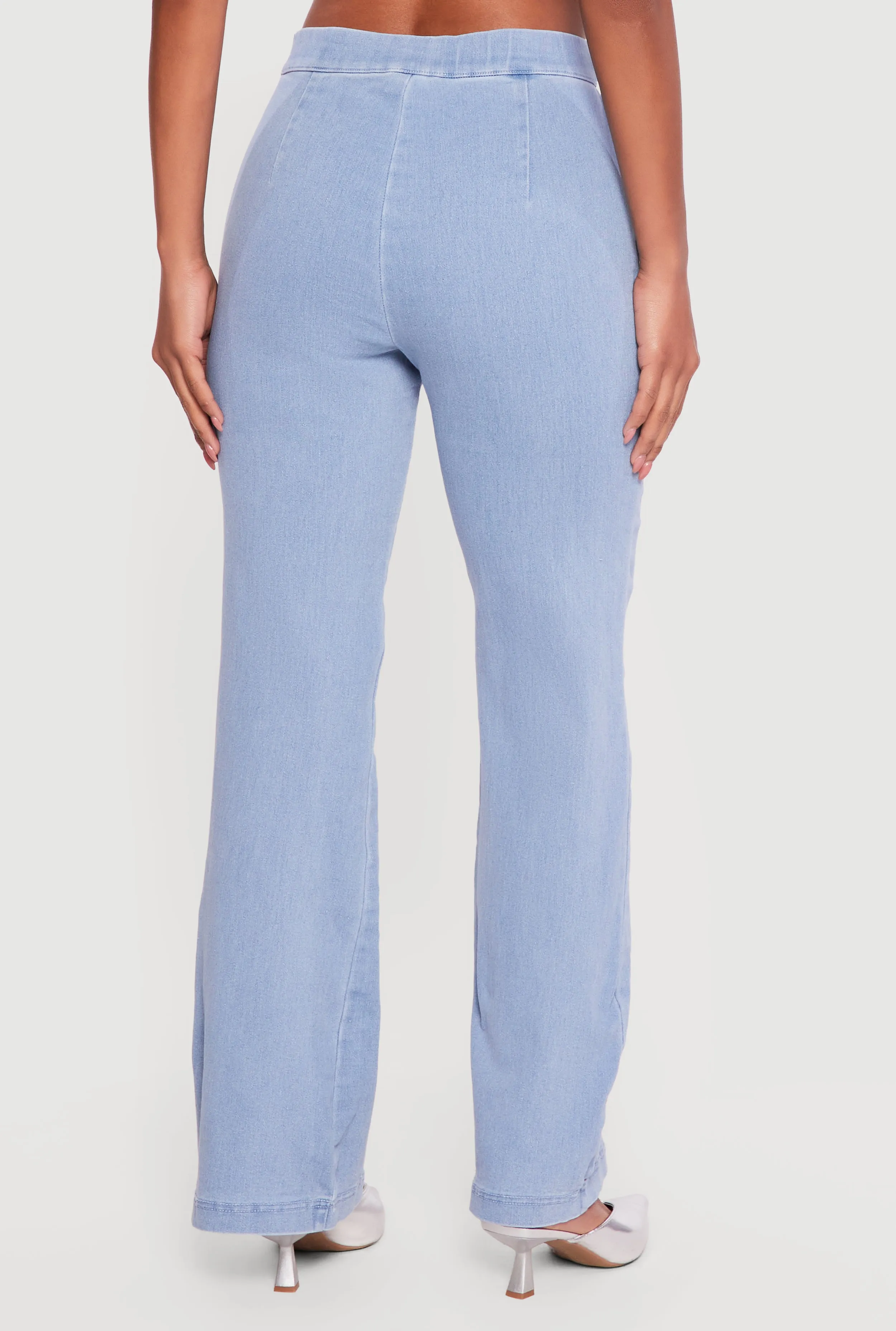 Denim High Waisted Side Zip Bootcut Jeans sold by Rainbow product image thumbnail 5