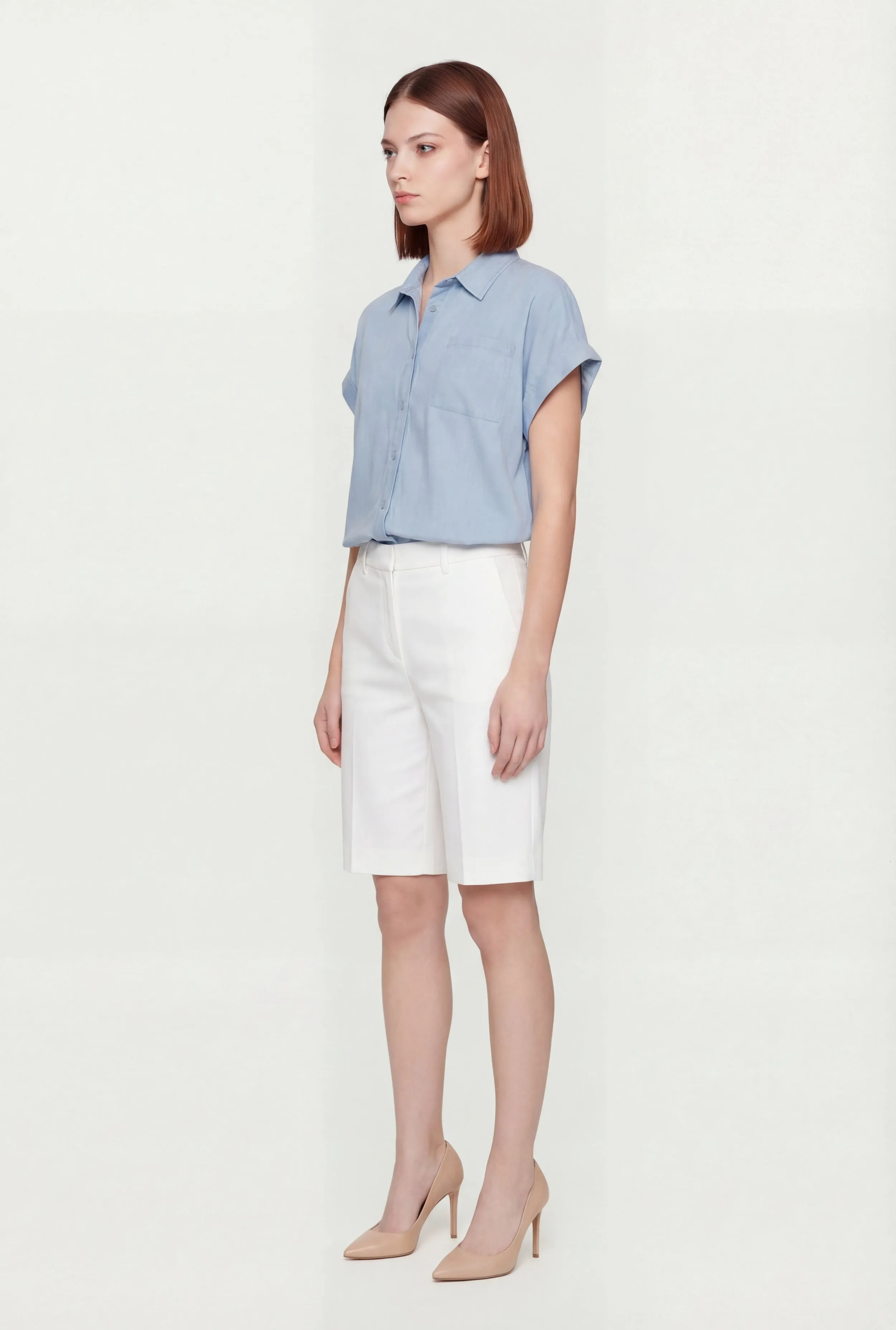 Denim Button Front Pocket Shirt sold by Rainbow product image thumbnail 3