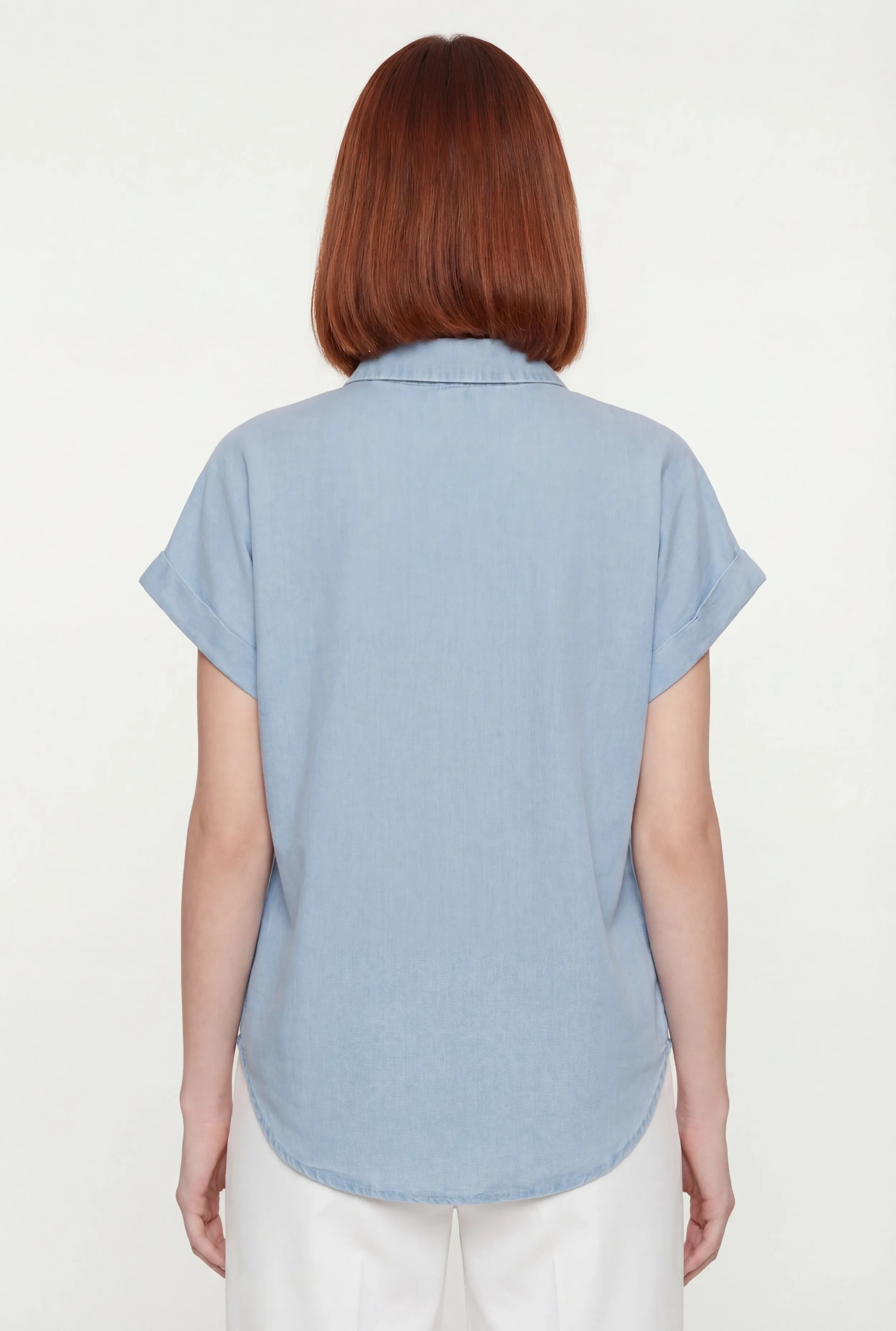 Denim Button Front Pocket Shirt sold by Rainbow product image thumbnail 5