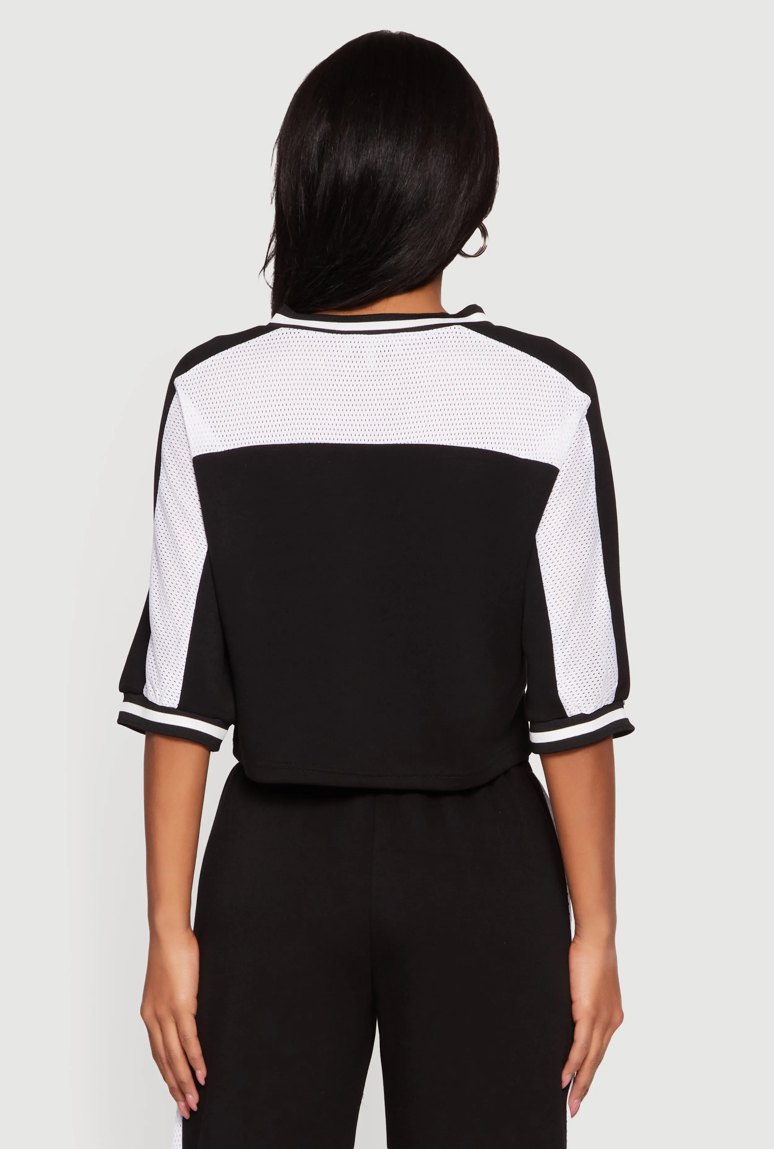 Brat Graphic Cropped Jersey Top sold by Rainbow product image thumbnail 5