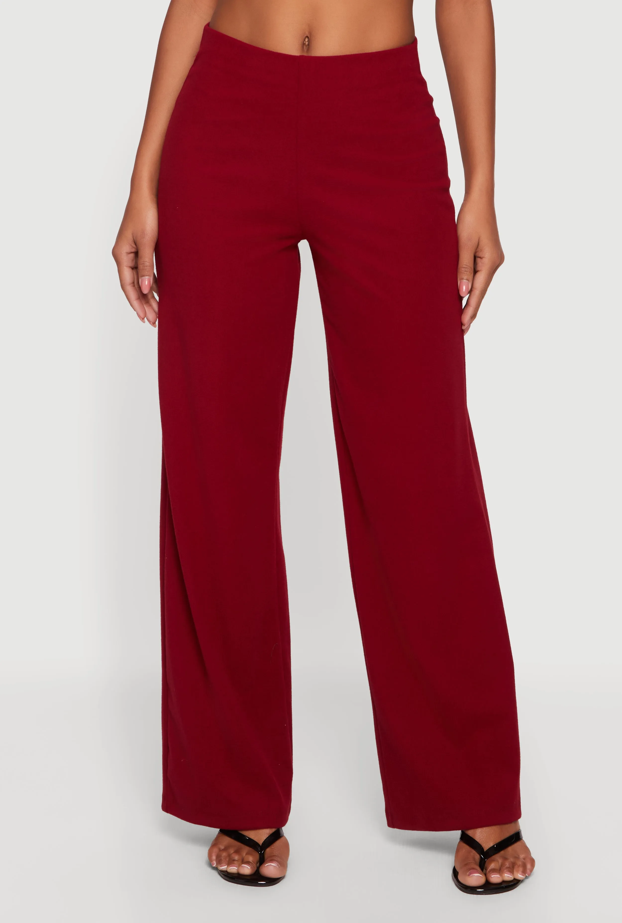 High Waisted Wide Leg Pull On Pants sold by Rainbow product image thumbnail 3