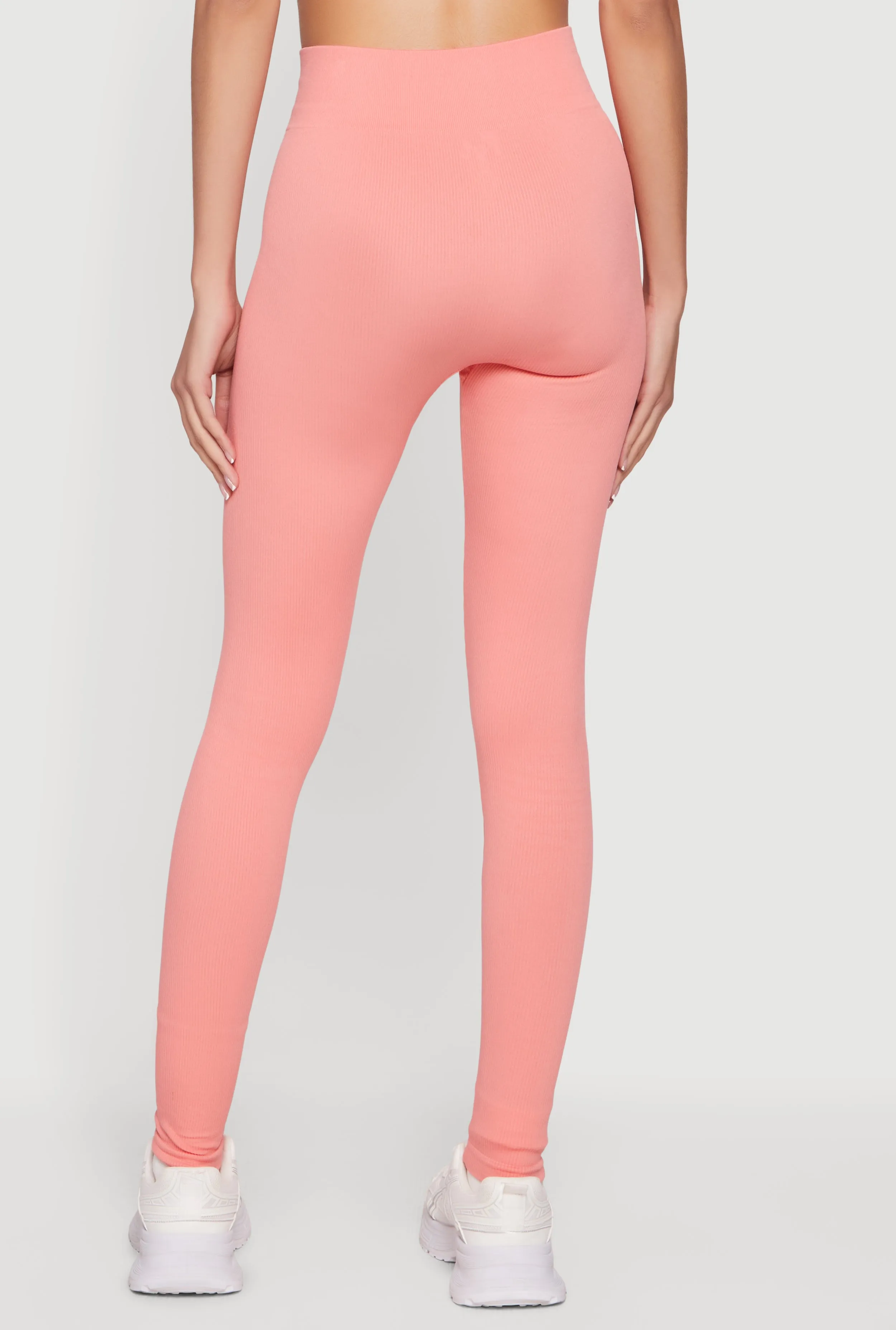 High Waisted Seamless Compression Rib Leggings sold by Rainbow product image thumbnail 5