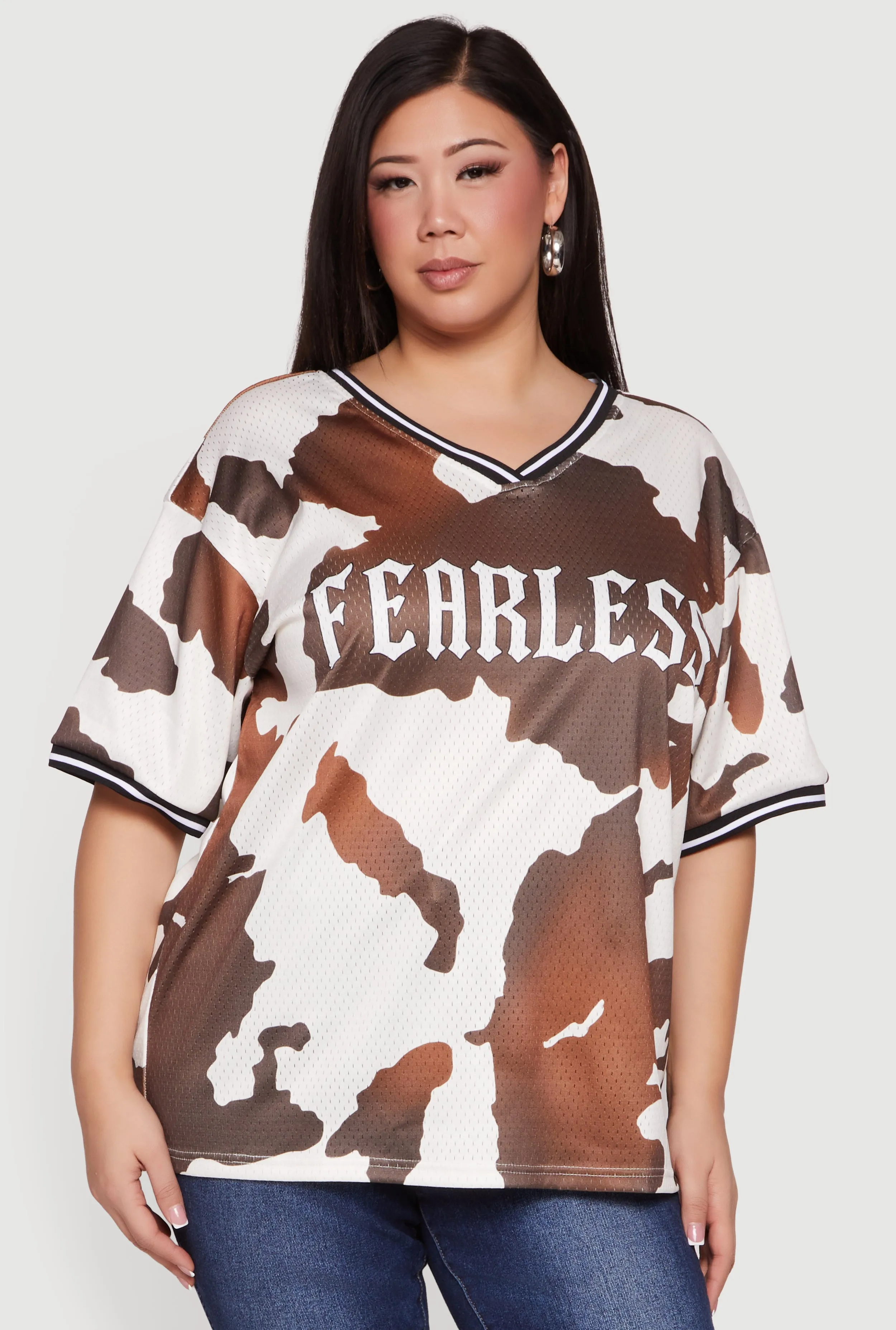 Plus Size Fearless Graphic Jersey sold by Rainbow product image thumbnail 2