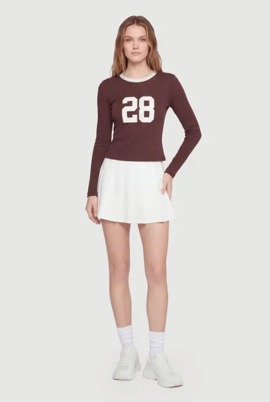 28 Graphic Long Sleeve Crew Neck Top sold by Rainbow