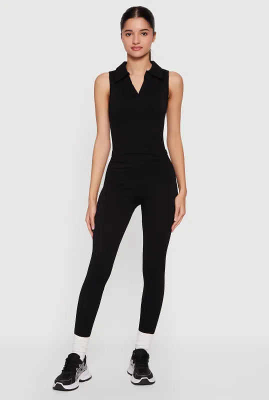 High Waisted Seamless Compression Rib Leggings sold by Rainbow