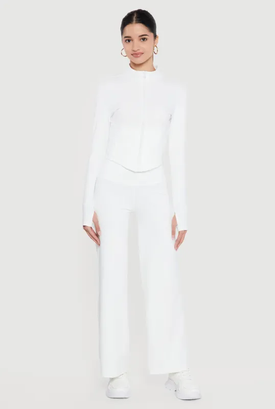 High Waisted Wide Leg Yoga Pants sold by Rainbow