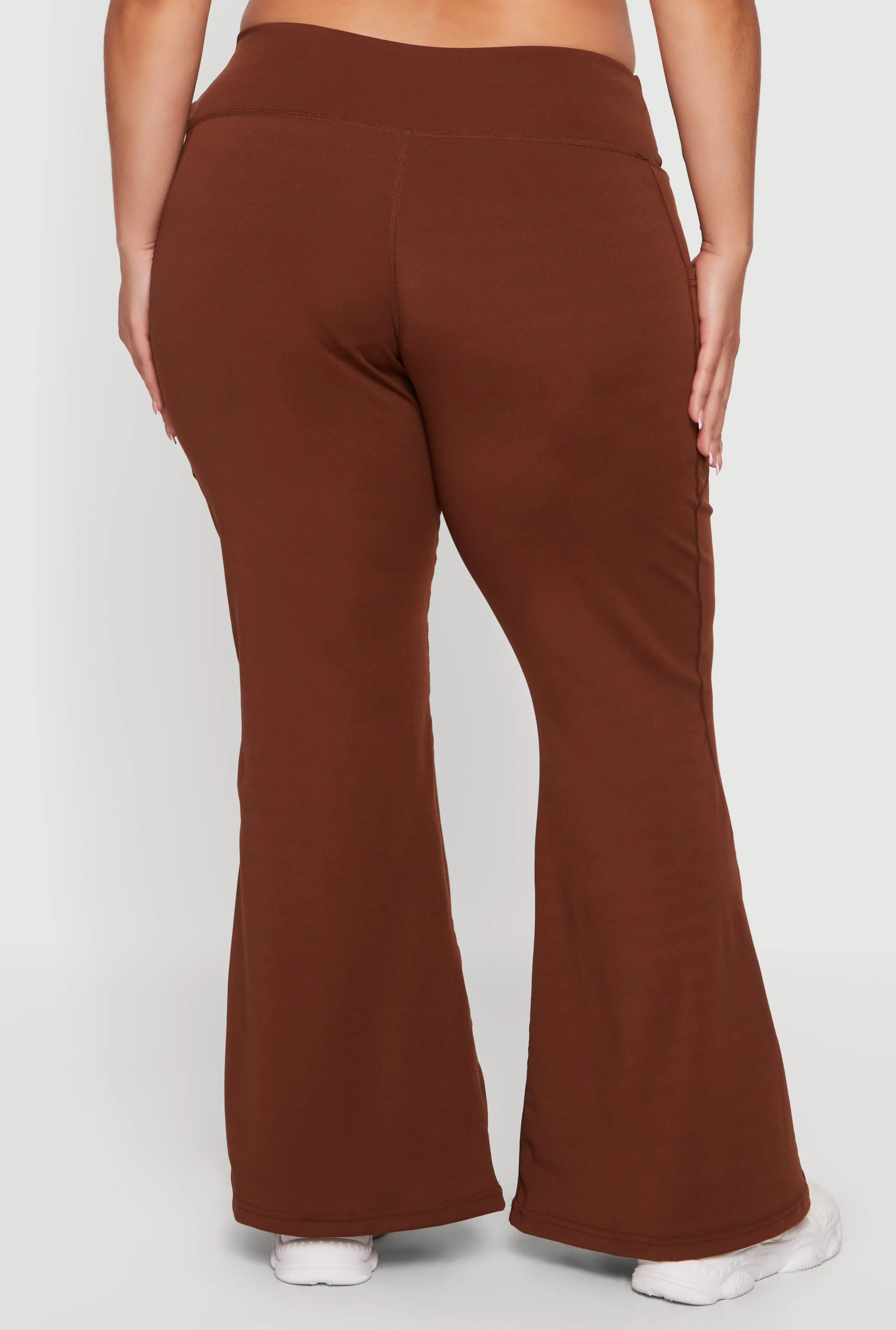 Plus Size Flare Leg Active Pants with Pockets sold by Rainbow product image thumbnail 5