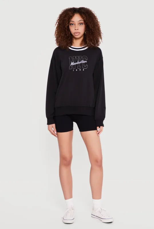 NYC Manhattan Graphic Sweatshirt sold by Rainbow