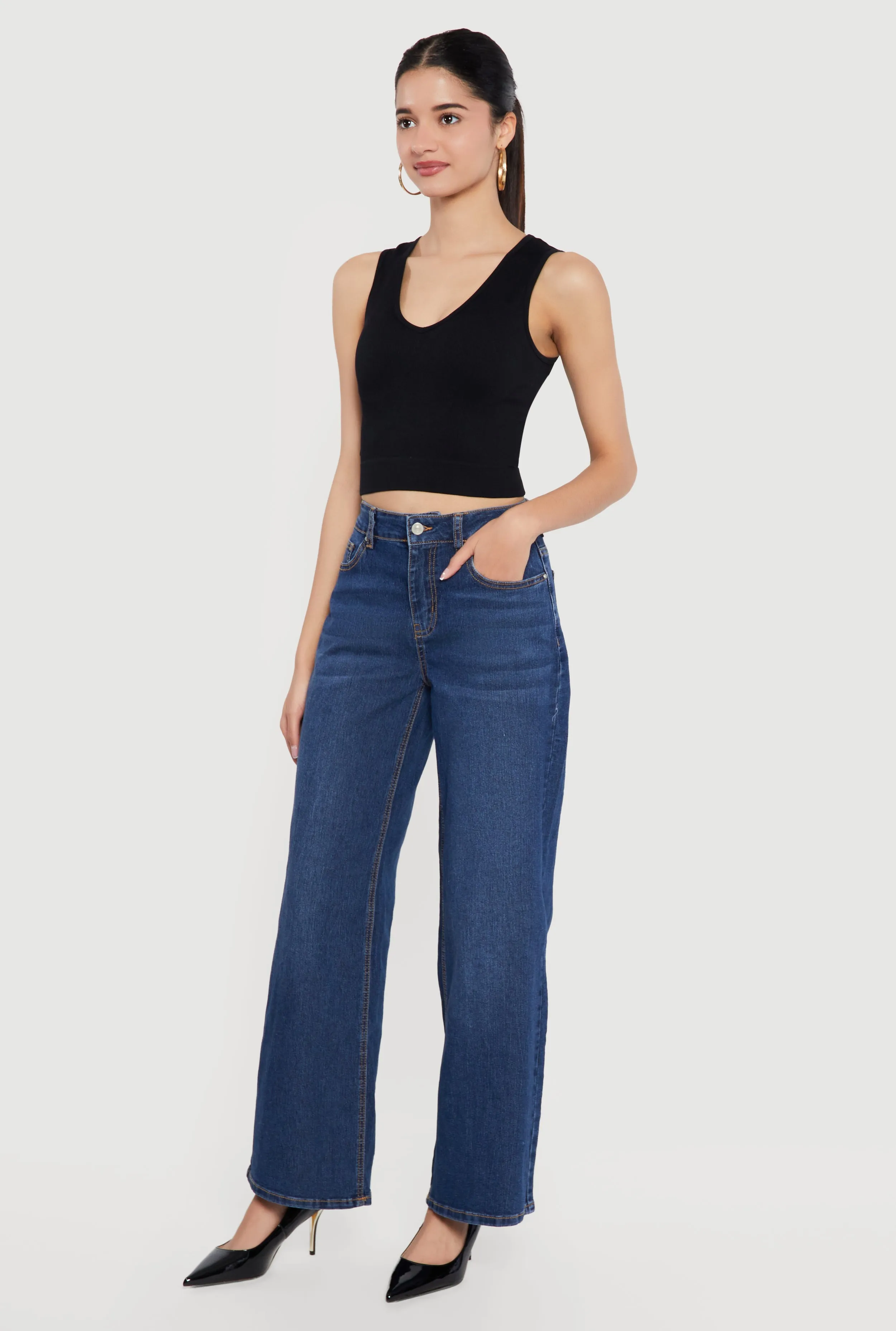 Whiskered Wide Leg Jeans sold by Rainbow product image thumbnail 2