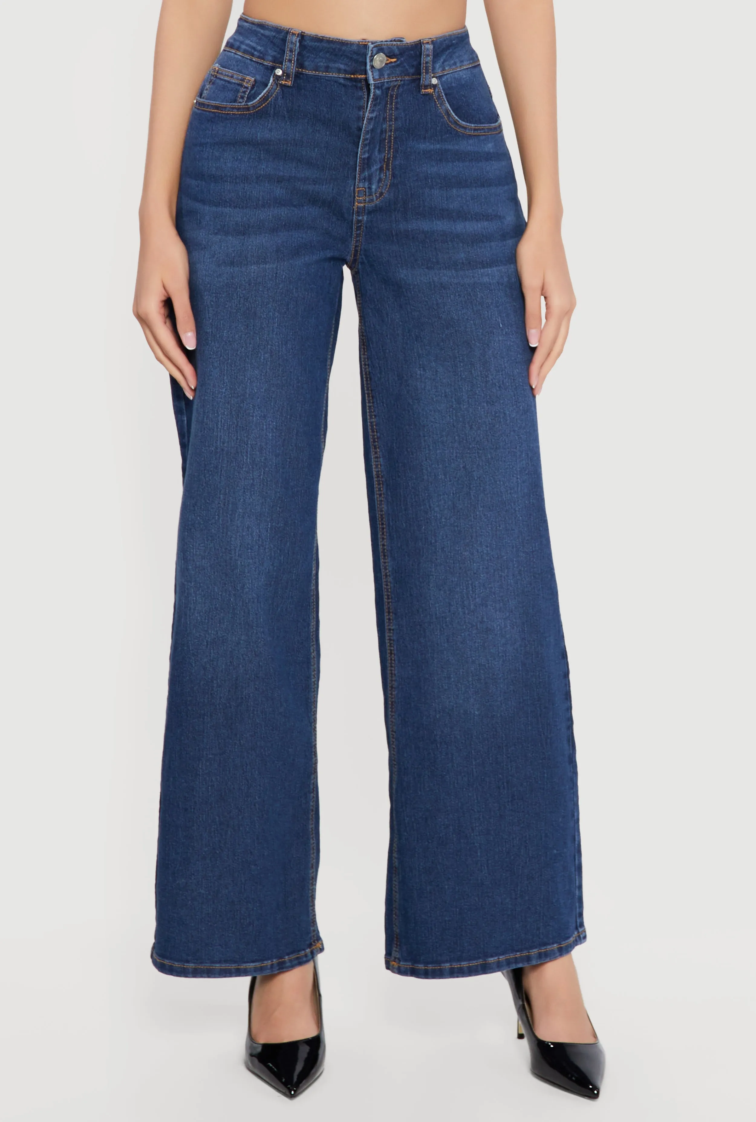 Whiskered Wide Leg Jeans sold by Rainbow product image thumbnail 3