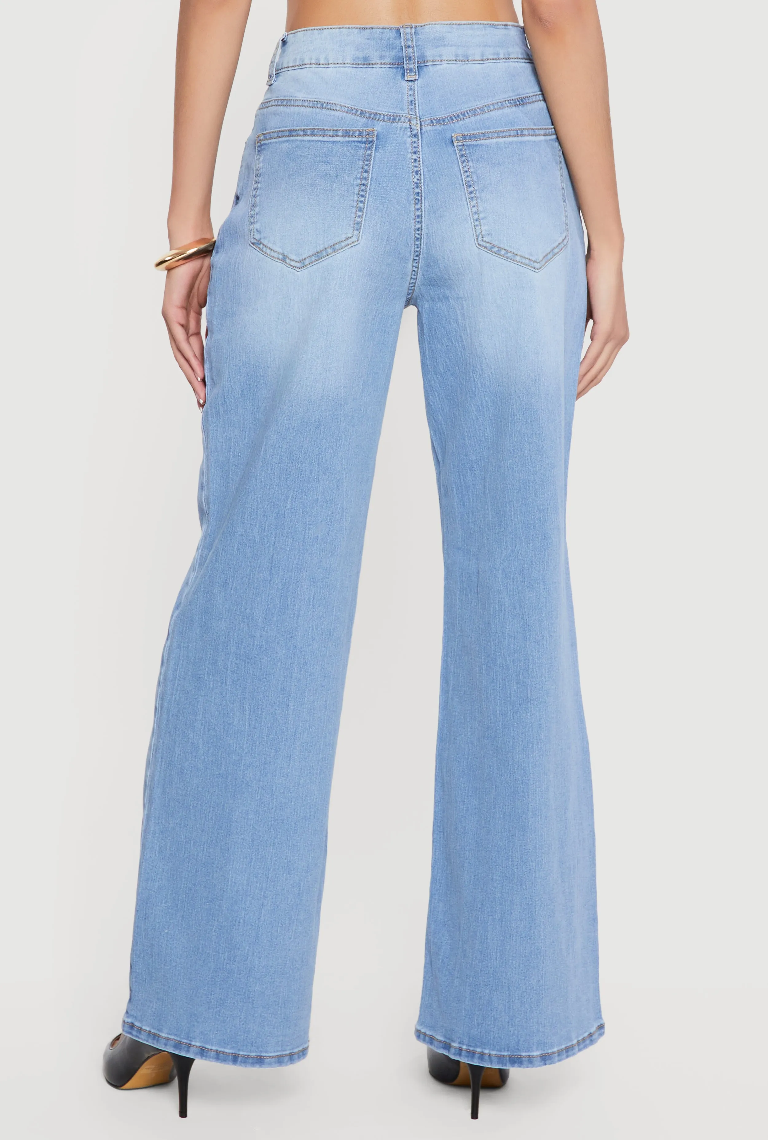 Whiskered Wide Leg Jeans sold by Rainbow product image thumbnail 5