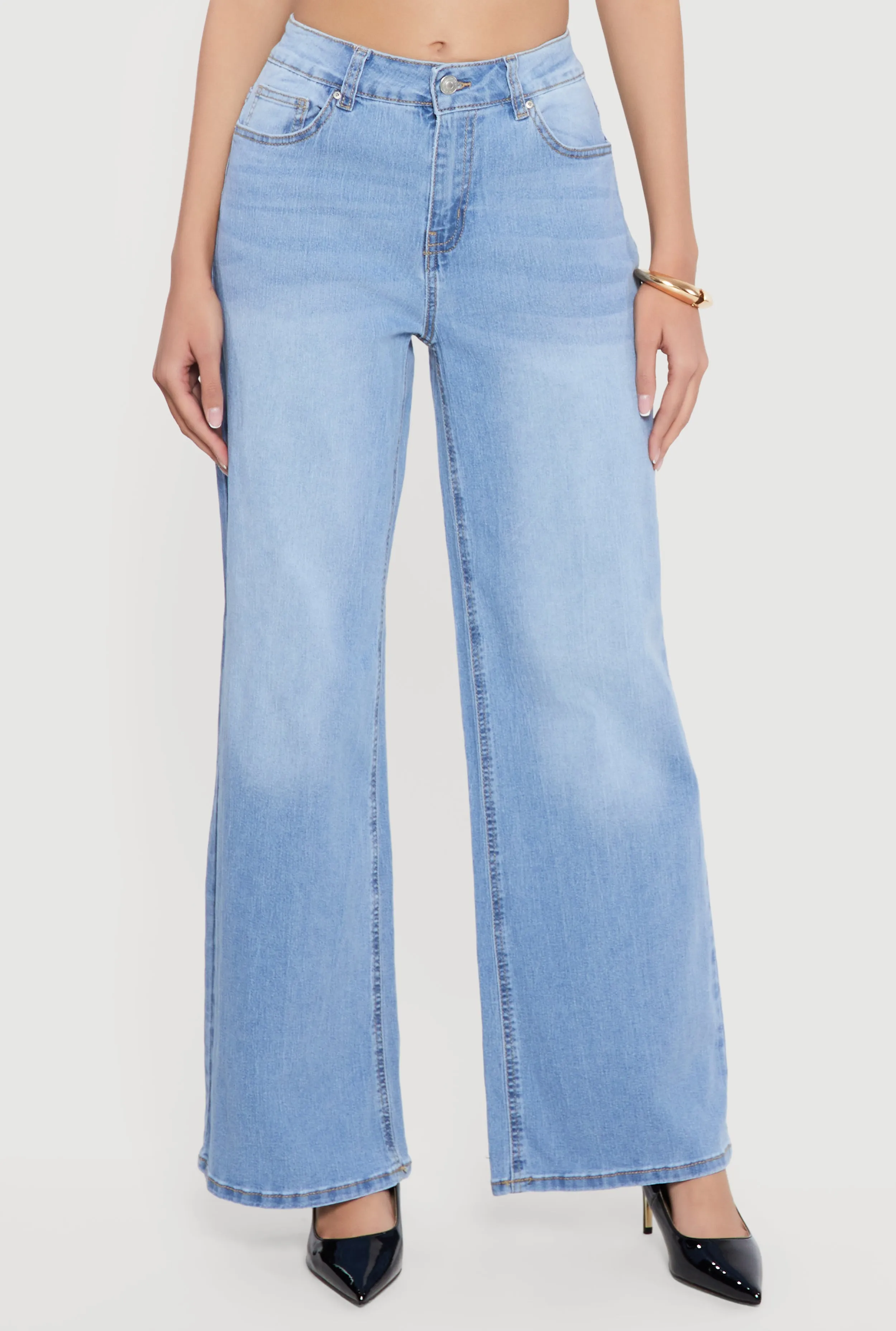Whiskered Wide Leg Jeans sold by Rainbow product image thumbnail 3