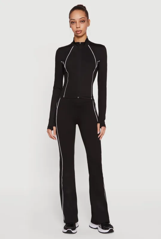 Contrast Piping Active Pants sold by Rainbow