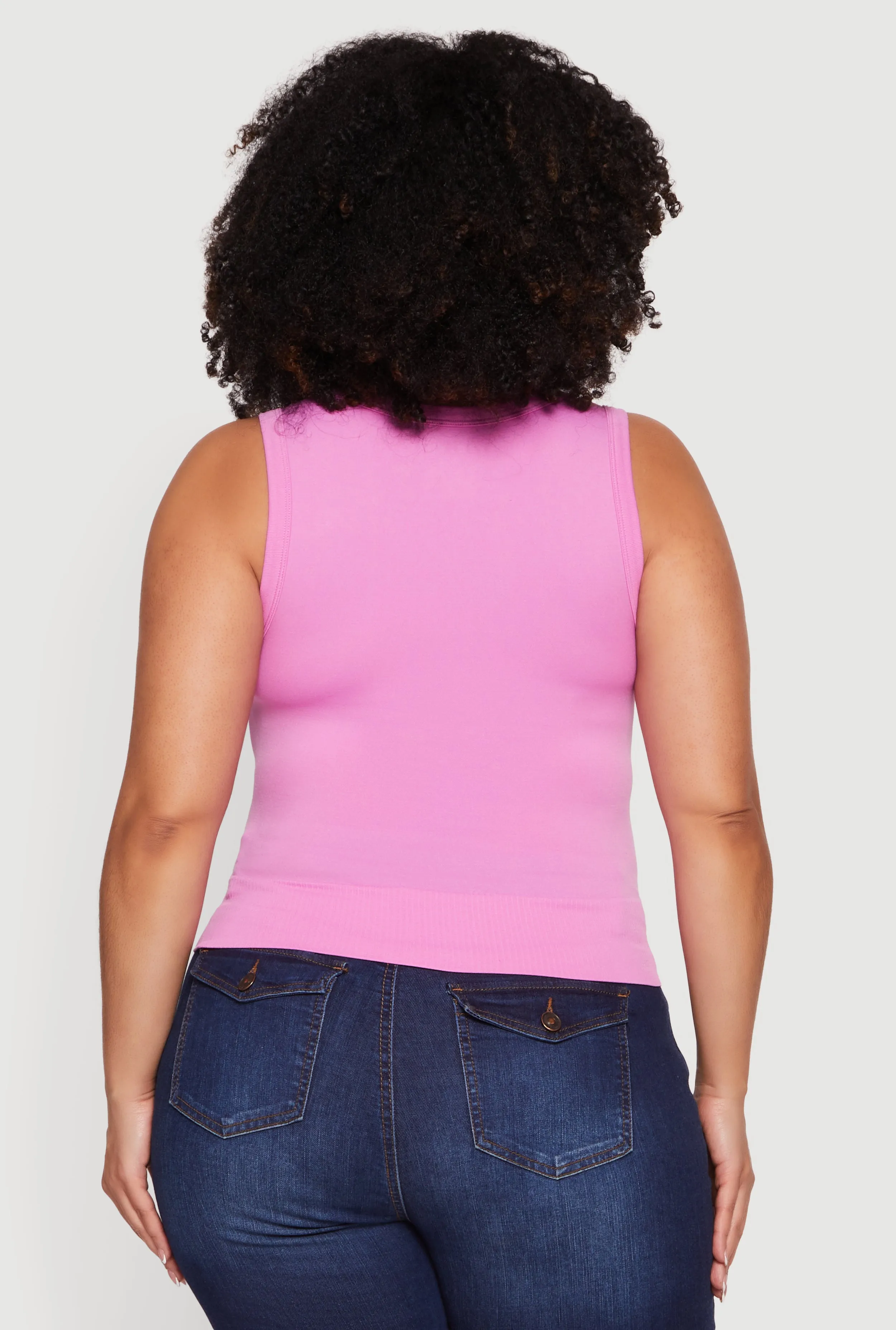 Plus Size Seamless Scoop Neck Tank Top sold by Rainbow product image thumbnail 5
