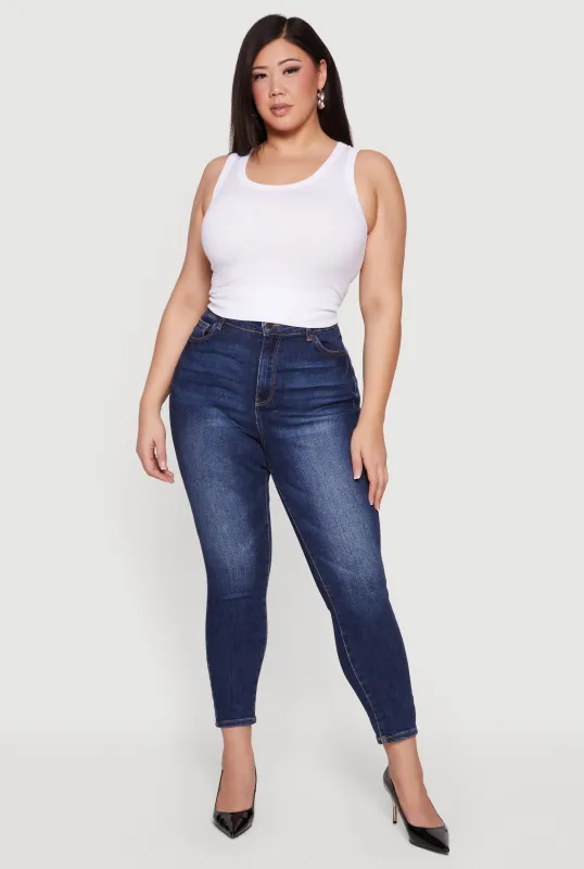 Plus Size Seamless Scoop Neck Tank Top sold by Rainbow