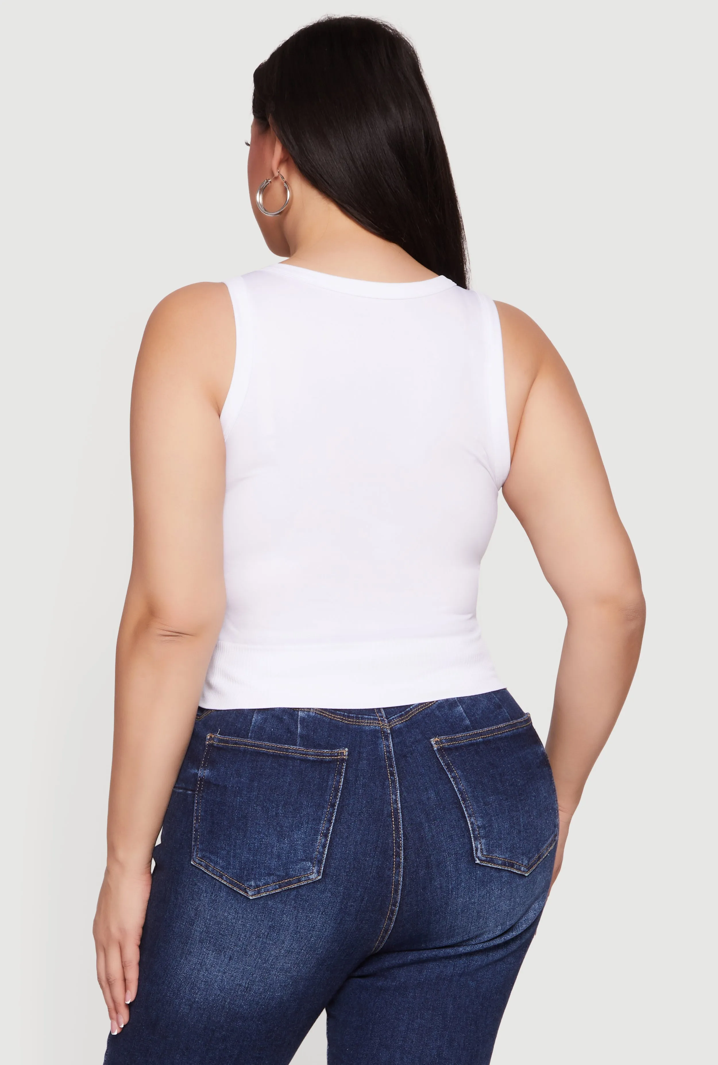 Plus Size Seamless Scoop Neck Tank Top sold by Rainbow product image thumbnail 5