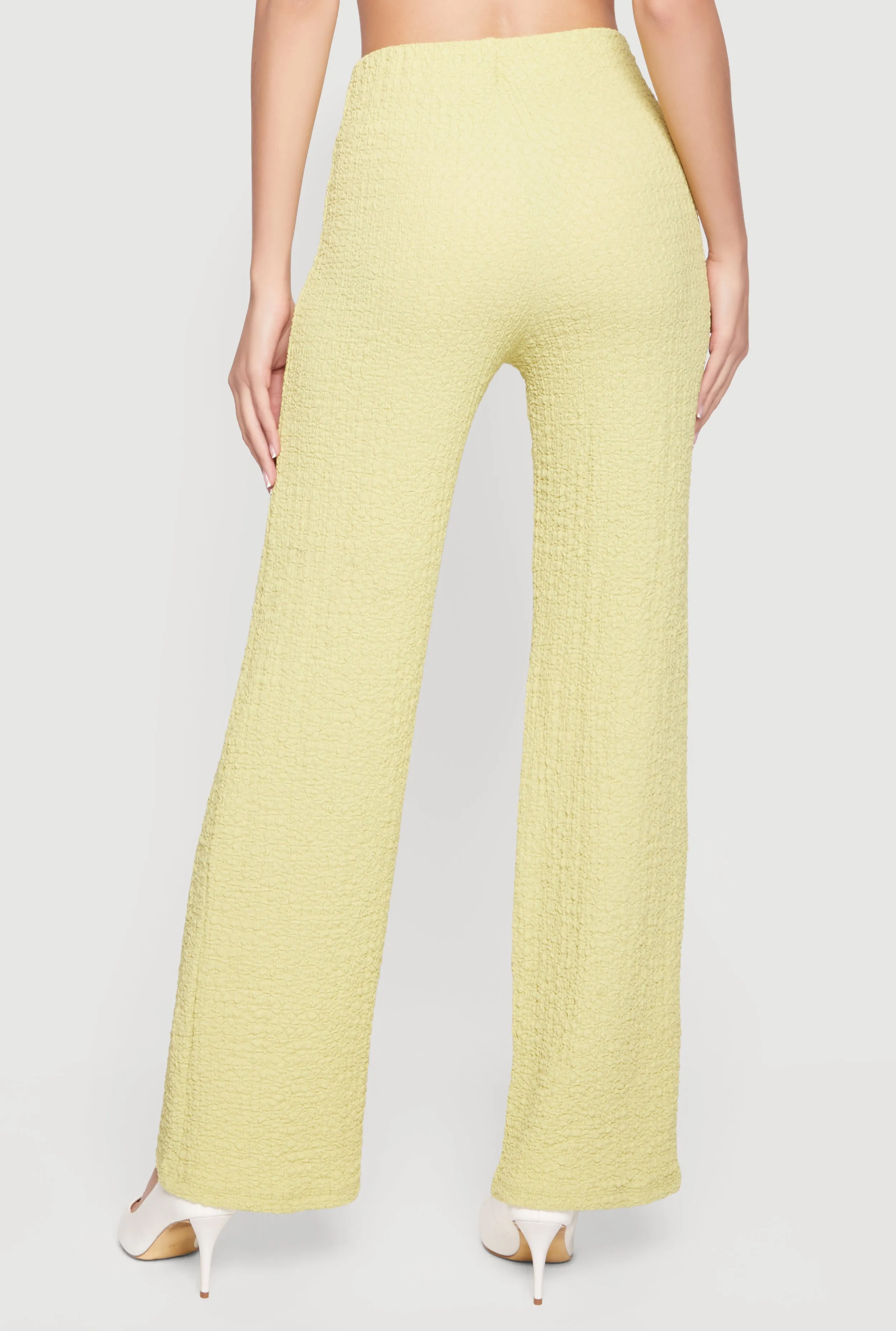 High Waisted Textured Knit Dress Pants sold by Rainbow product image thumbnail 5