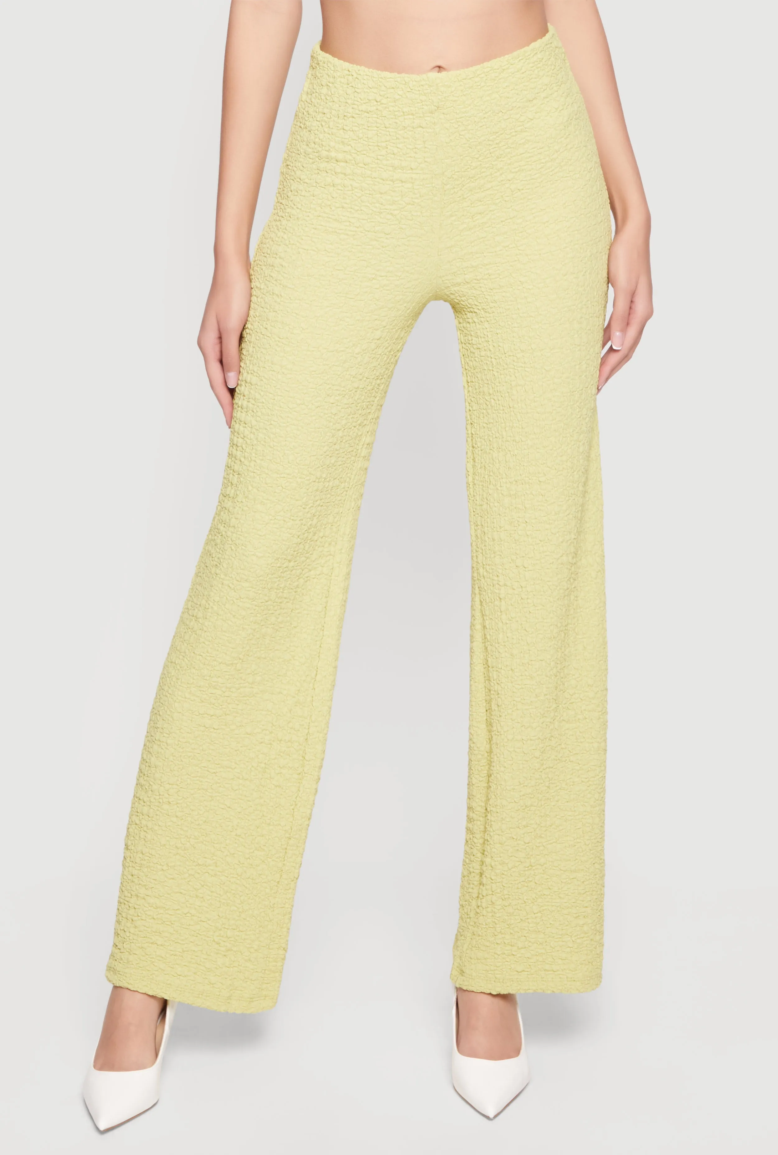 High Waisted Textured Knit Dress Pants sold by Rainbow product image thumbnail 3