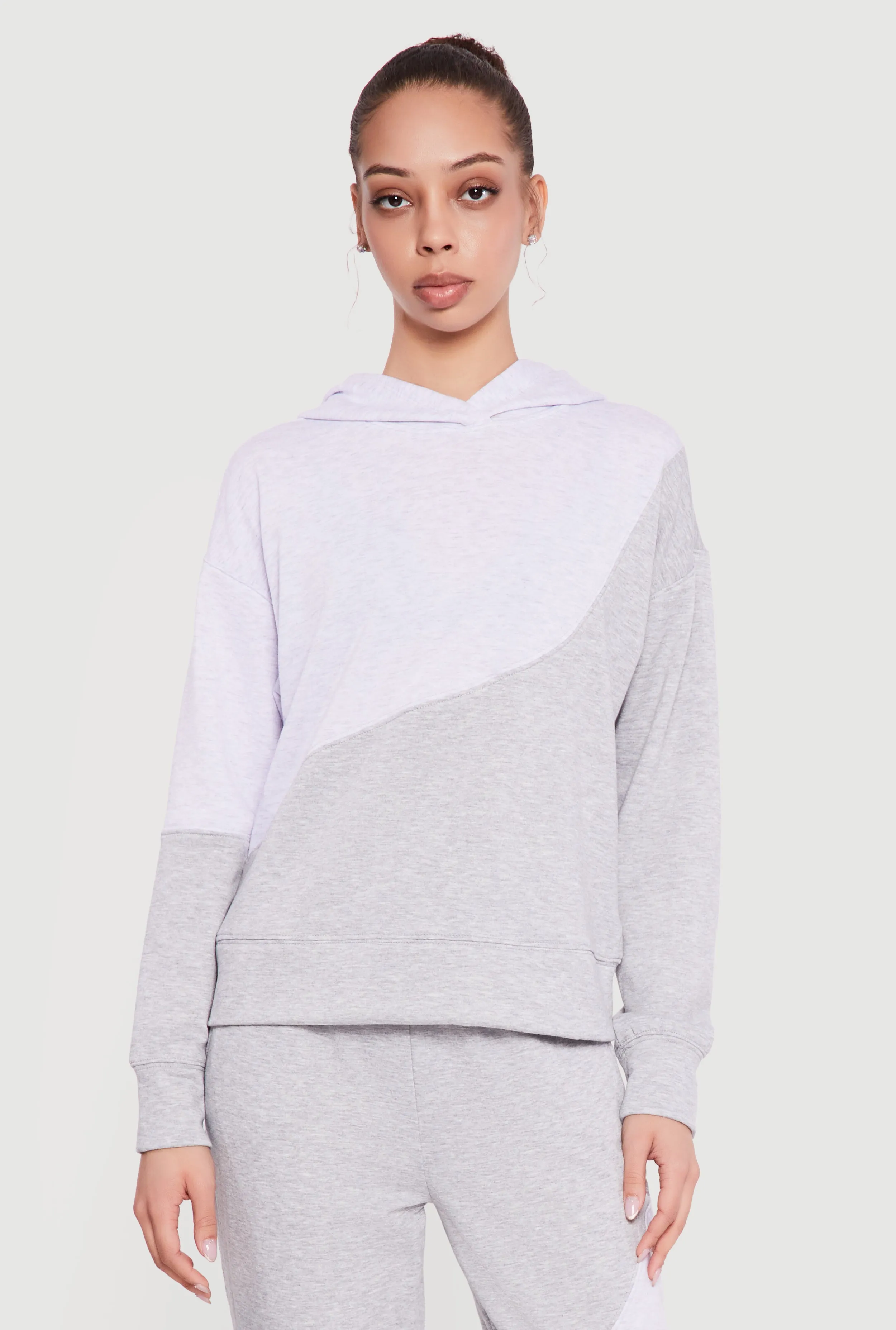 Two Tone Fleece Pullover Hoodie sold by Rainbow