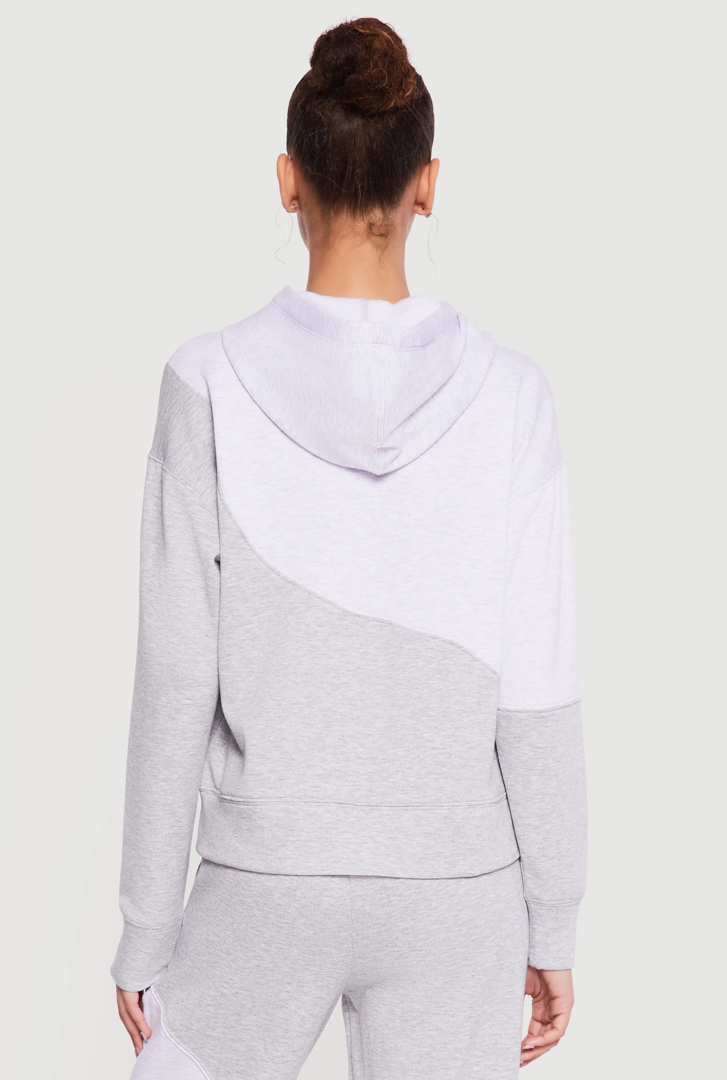 Two Tone Fleece Pullover Hoodie sold by Rainbow product image thumbnail 5