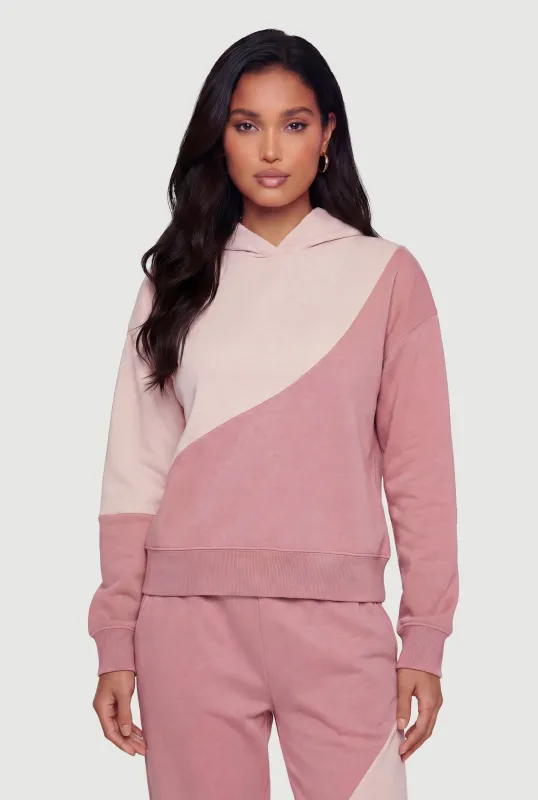 Two Tone Fleece Pullover Hoodie sold by Rainbow