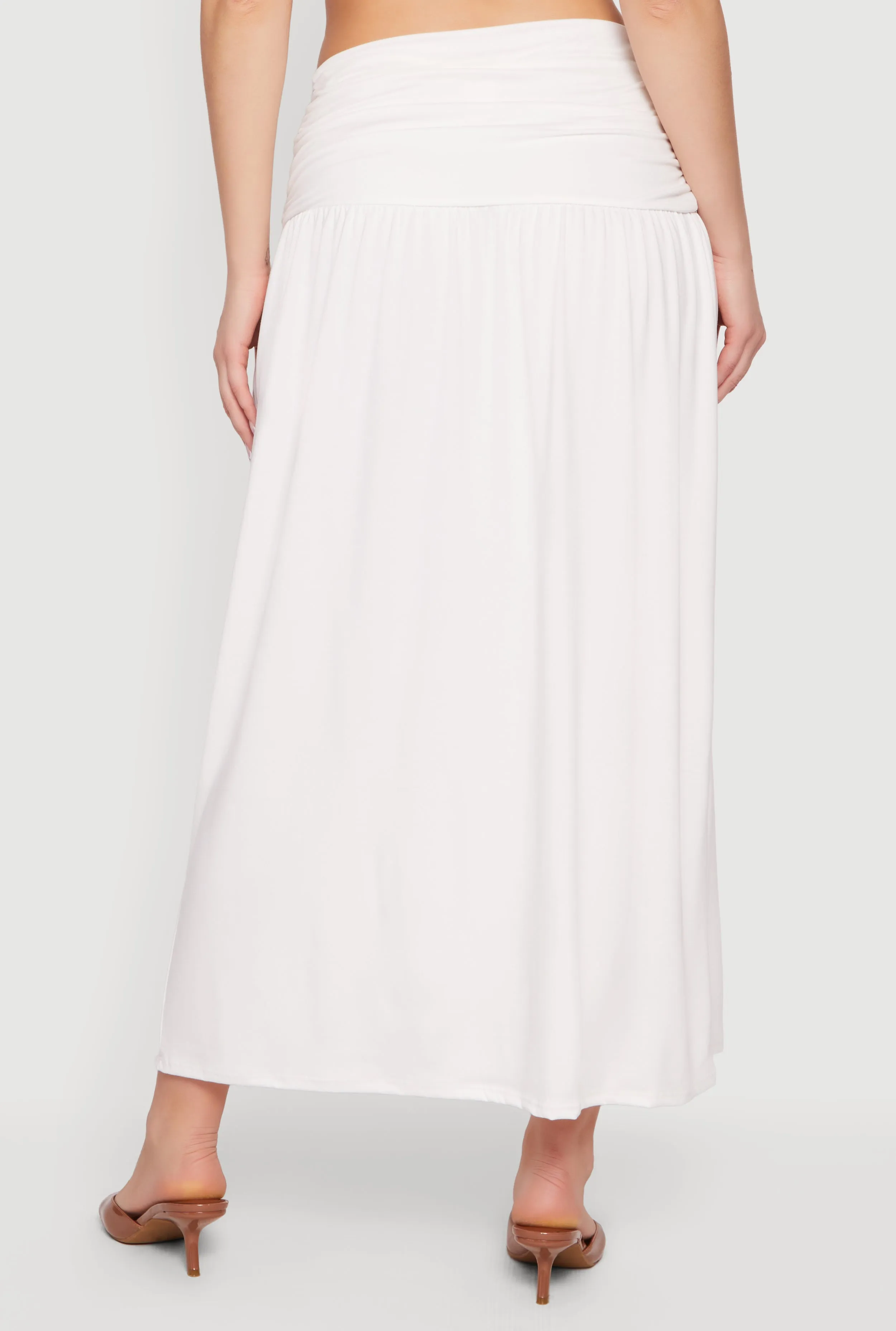 Metallic Starfish Side Slit Maxi Skirt sold by Rainbow product image thumbnail 5