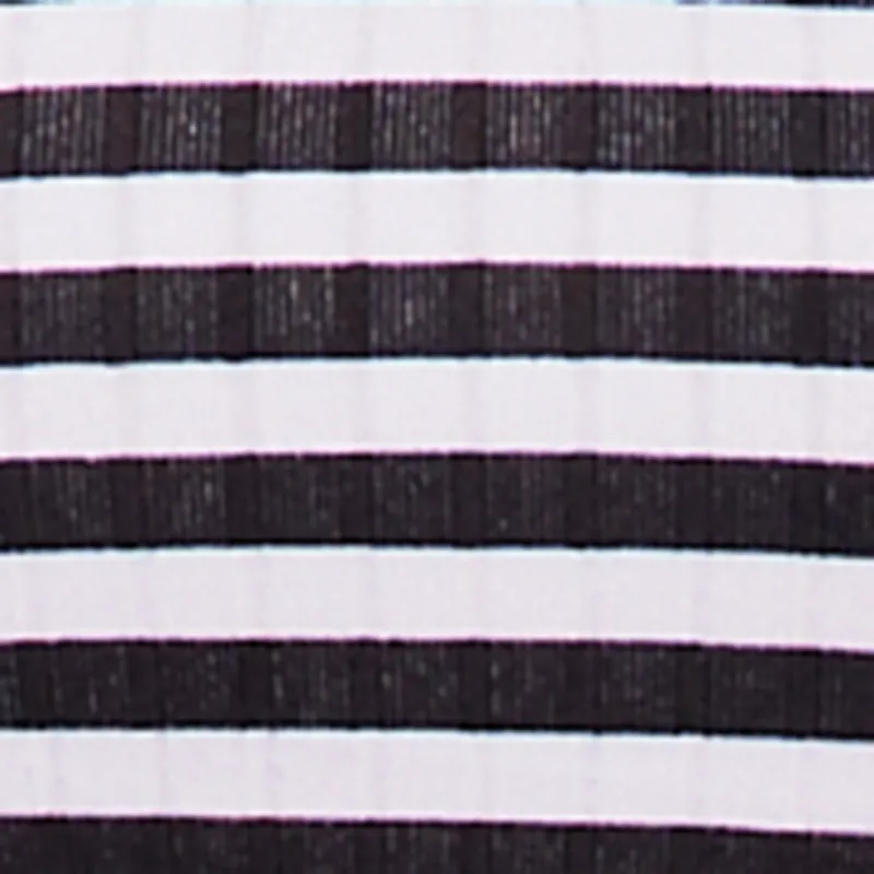 Plus Size Striped Rib Knit Side Slit Cami Maxi Dress sold by Rainbow product image thumbnail 4