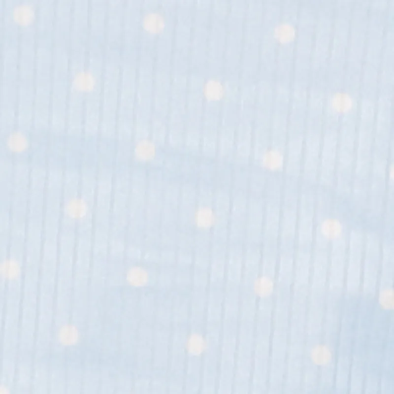 Lace Trim Lettuce Edge Polka Dot Pajama Top and Pants sold by Rainbow product image thumbnail 3