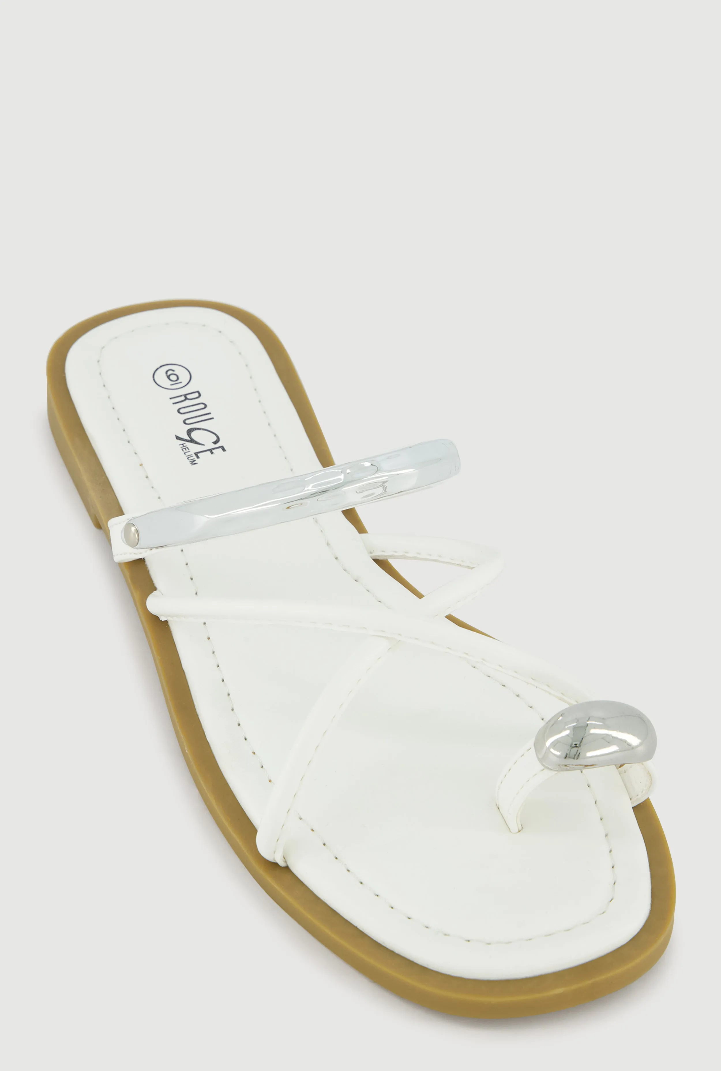 Metallic Toe Loop Strappy Slide Sandals sold by Rainbow product image thumbnail 3