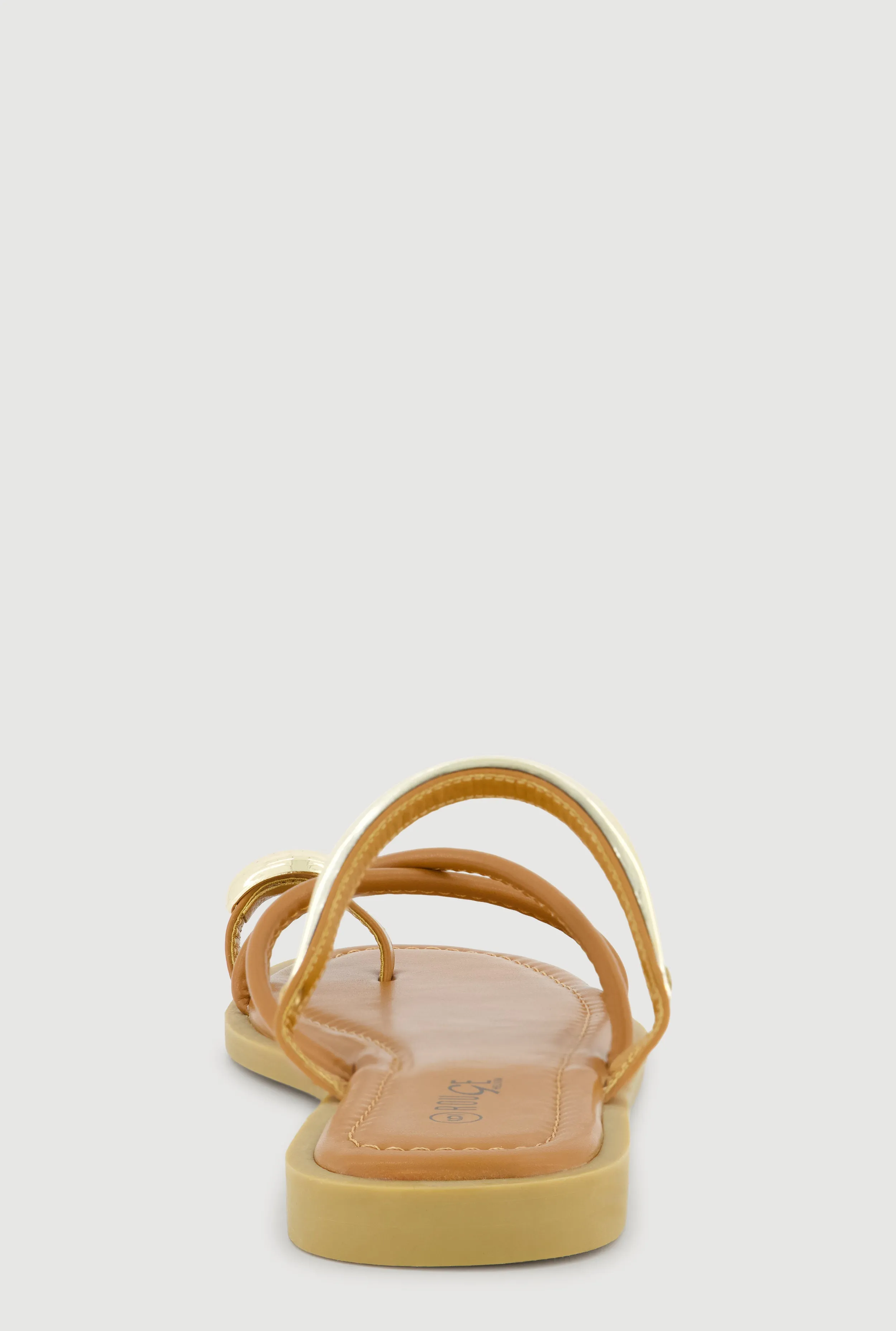 Metallic Toe Loop Strappy Slide Sandals sold by Rainbow product image thumbnail 3