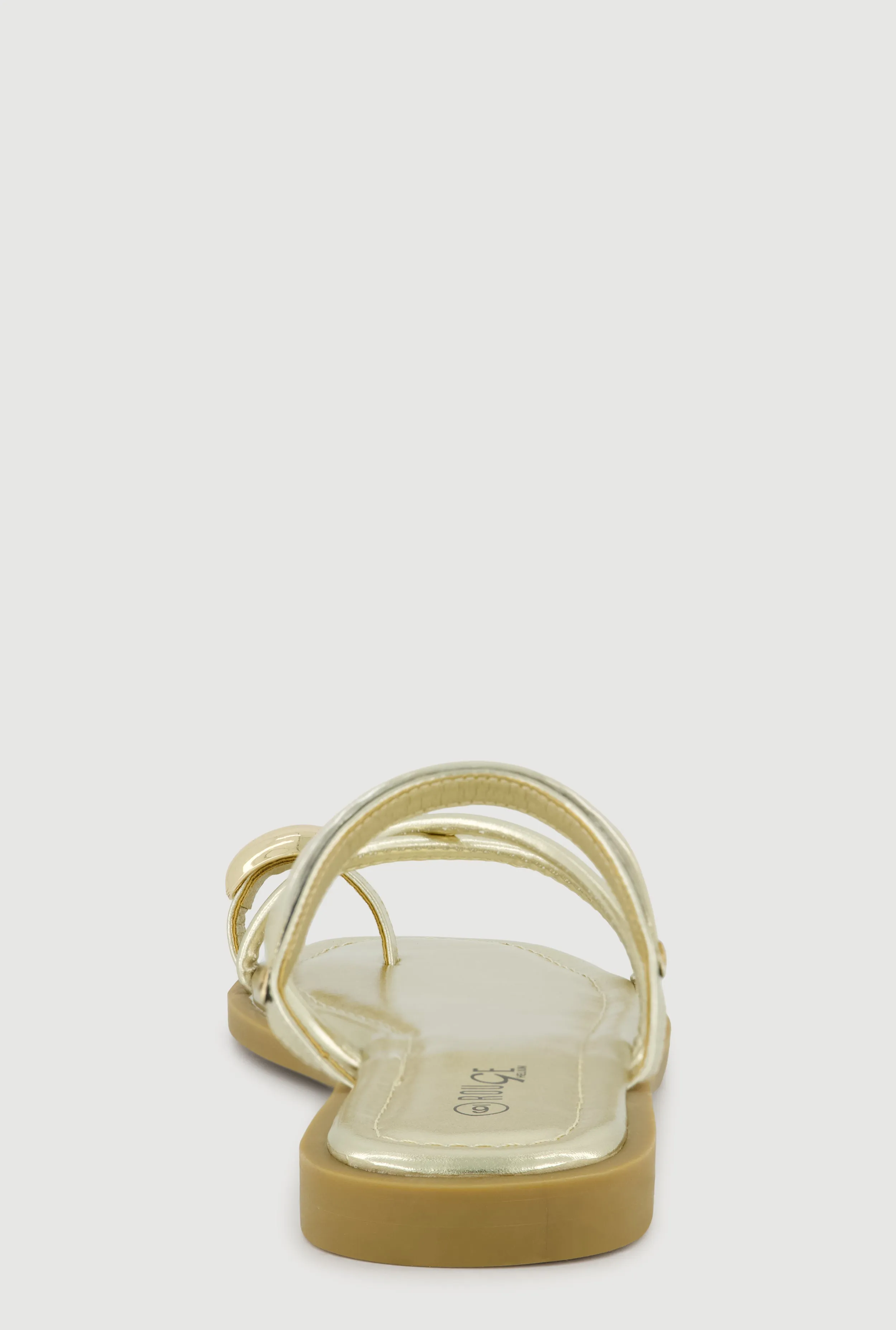 Metallic Toe Loop Strappy Slide Sandals sold by Rainbow product image thumbnail 3