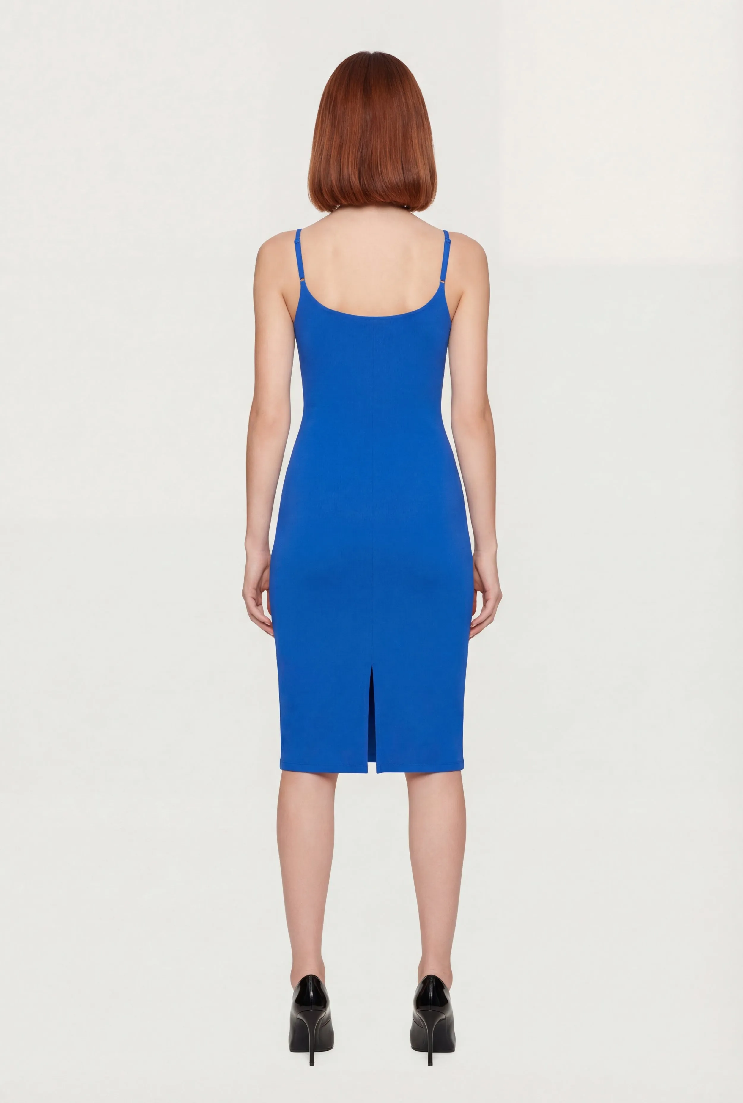 Scoop Neck Back Slit Midi Dress sold by Rainbow product image thumbnail 3