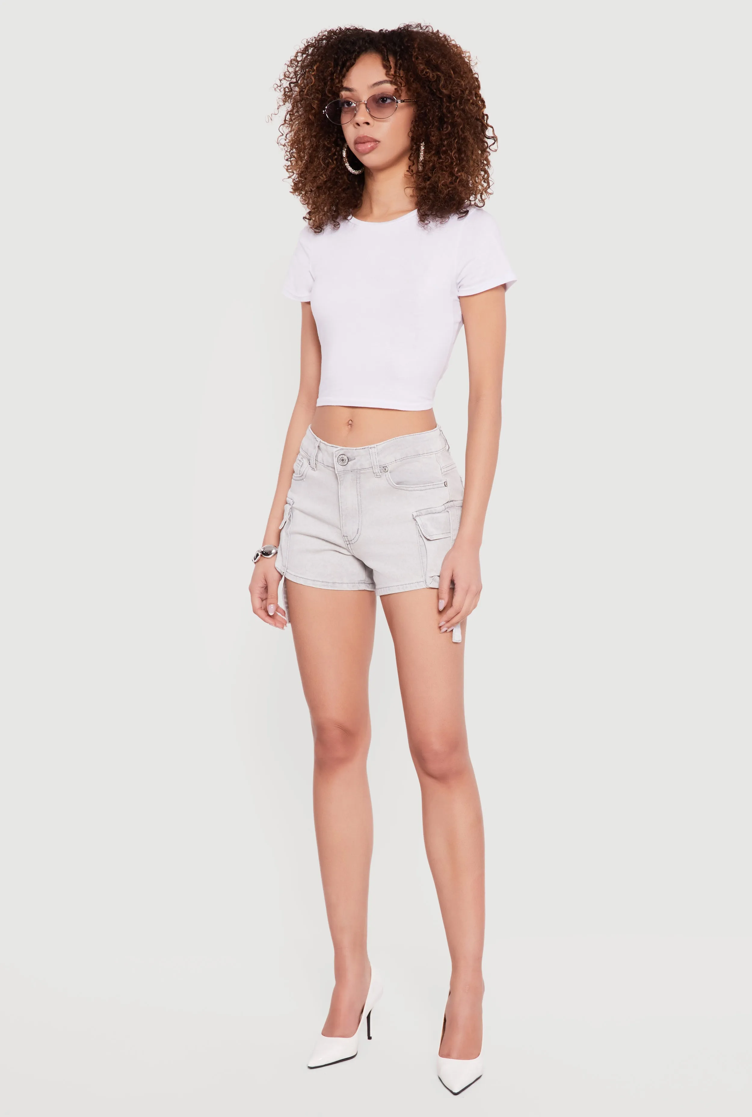 VIP Mineral Wash Denim Cargo Shorts sold by Rainbow product image thumbnail 2