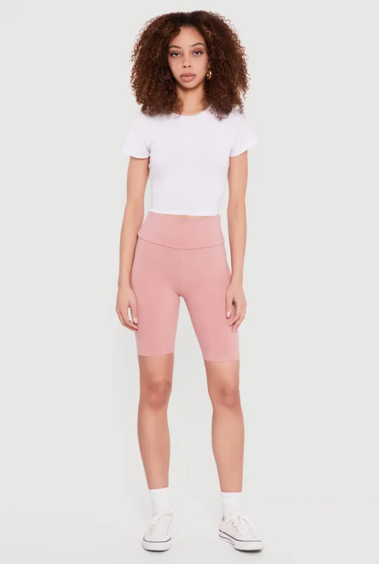 High Waisted Bike Shorts sold by Rainbow