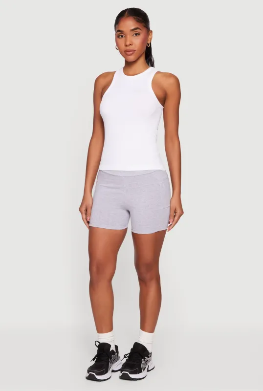 High Waisted Bike Shorts with Side Pockets sold by Rainbow